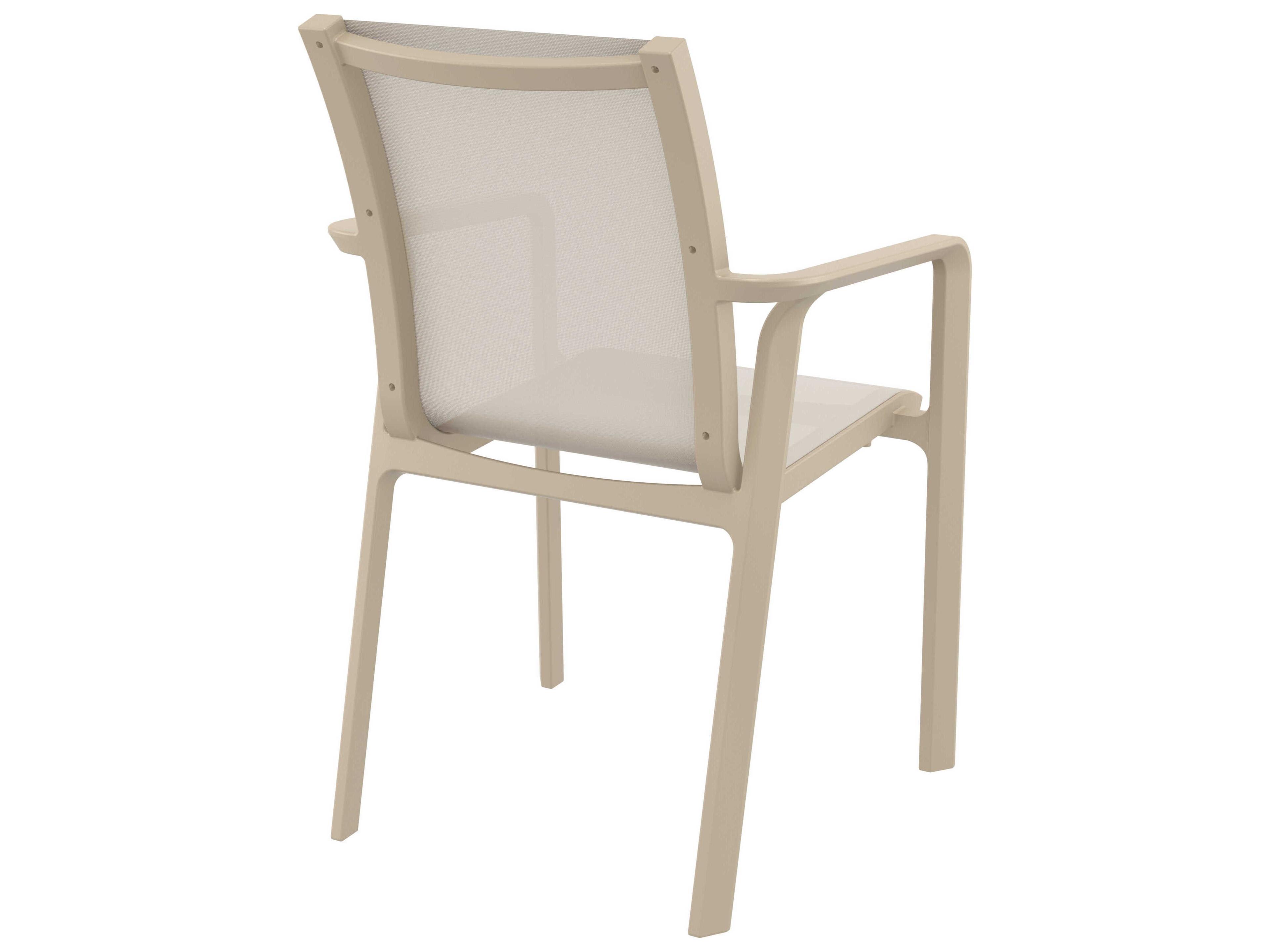 Compamia Pacific Taupe Resin Sling Dining Chair
