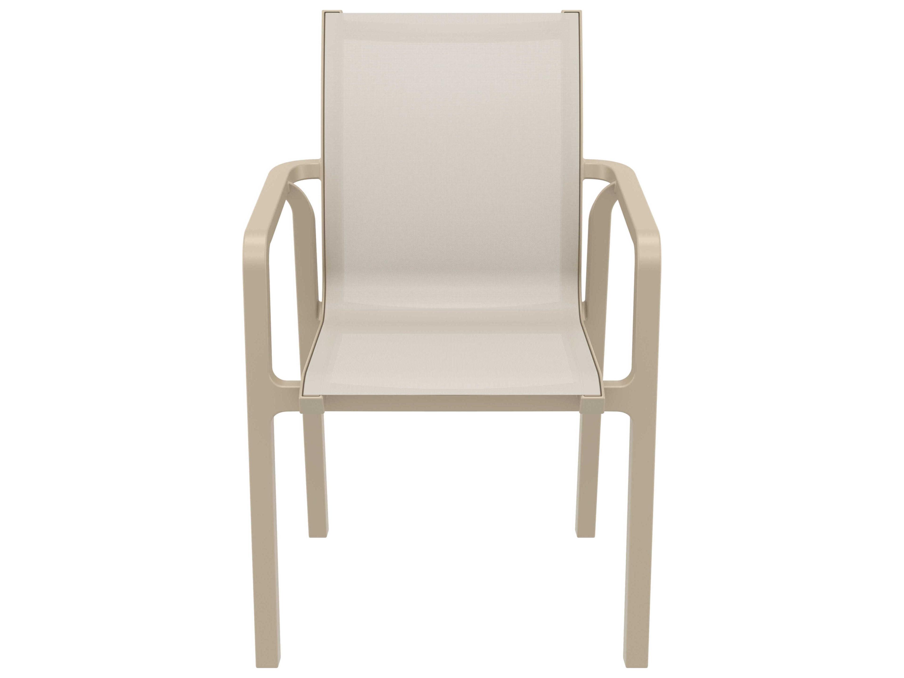 Compamia Pacific Taupe Resin Sling Dining Chair
