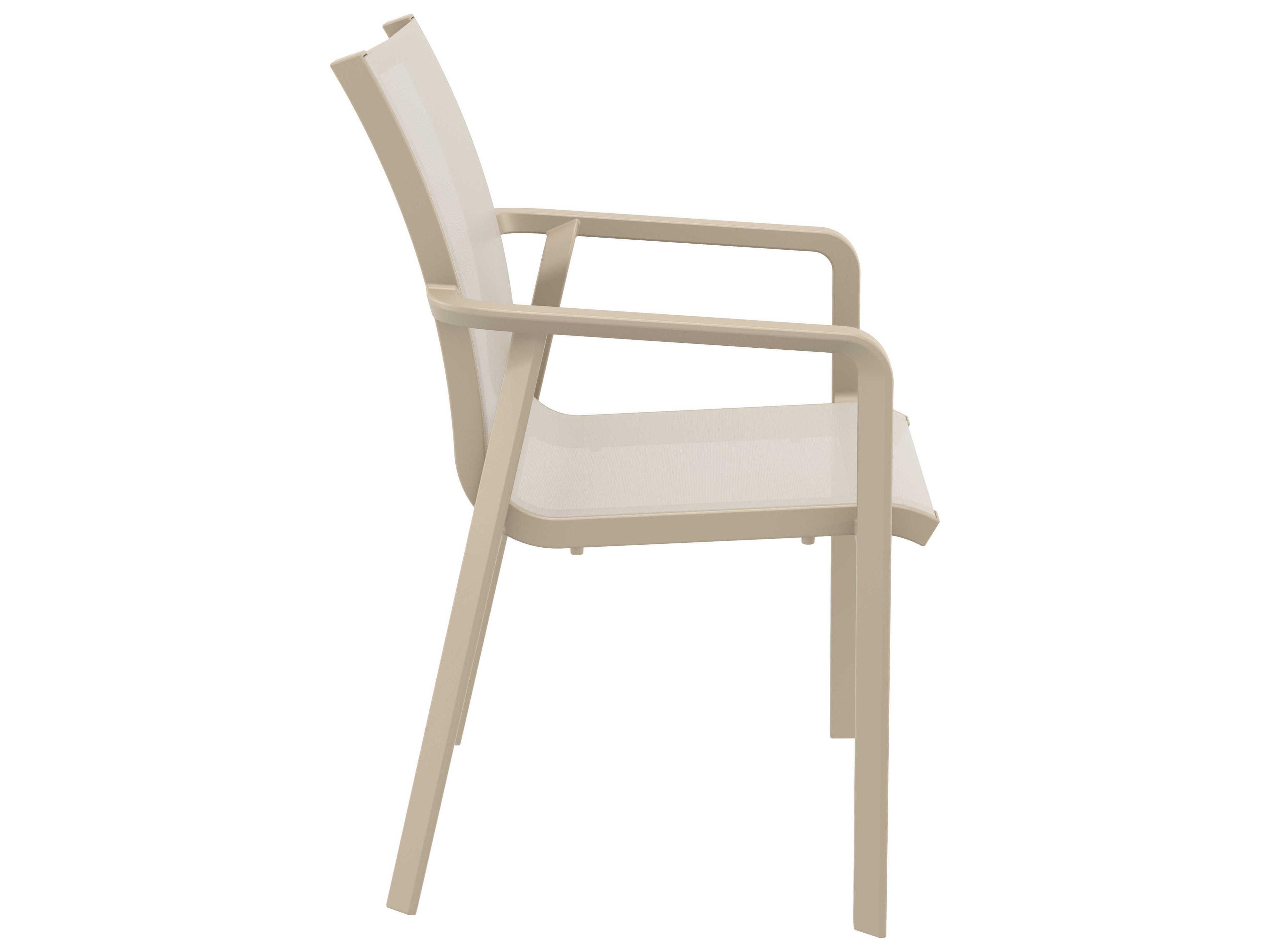Compamia Pacific Taupe Resin Sling Dining Chair