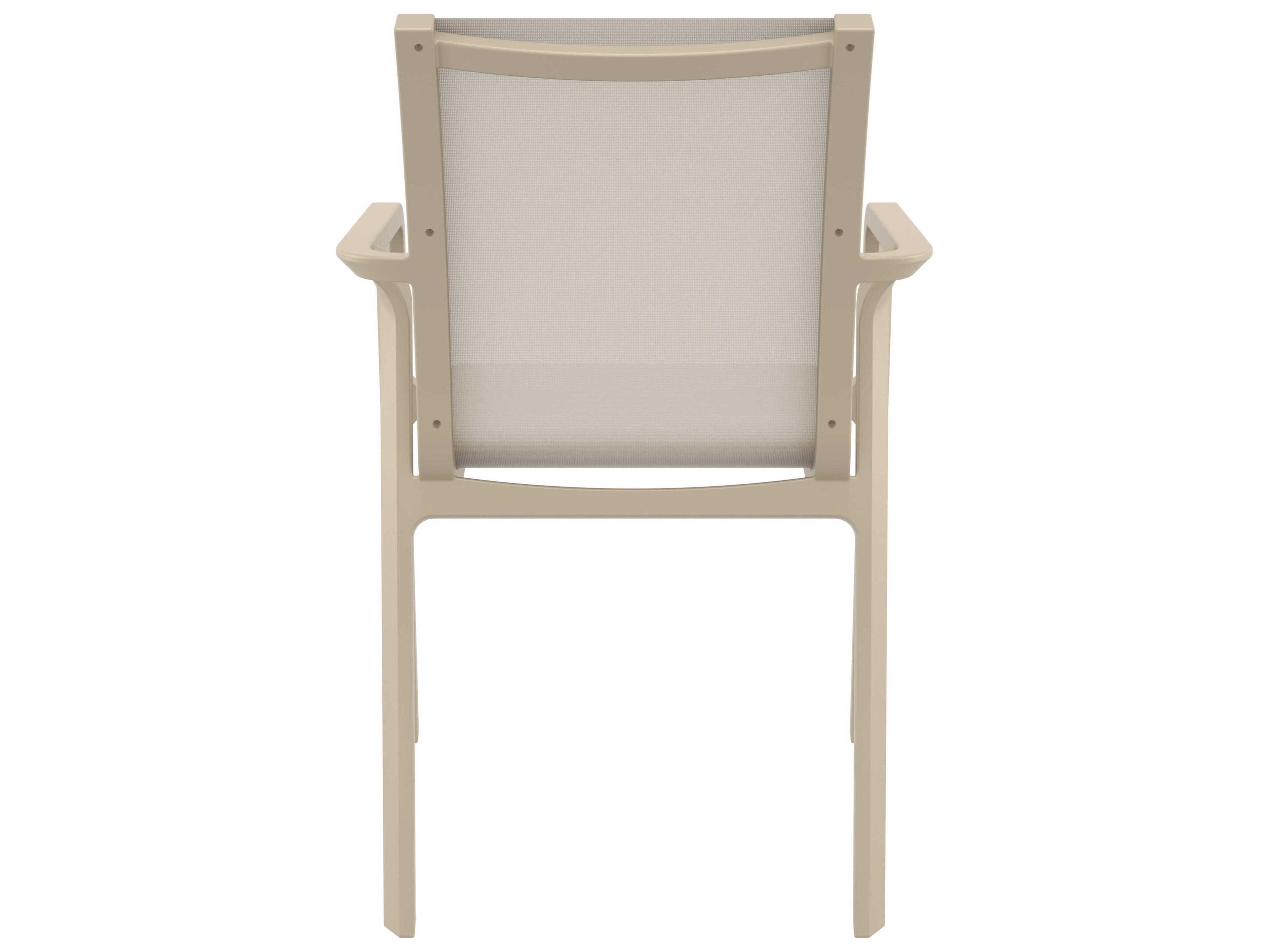 Compamia Pacific Taupe Resin Sling Dining Chair
