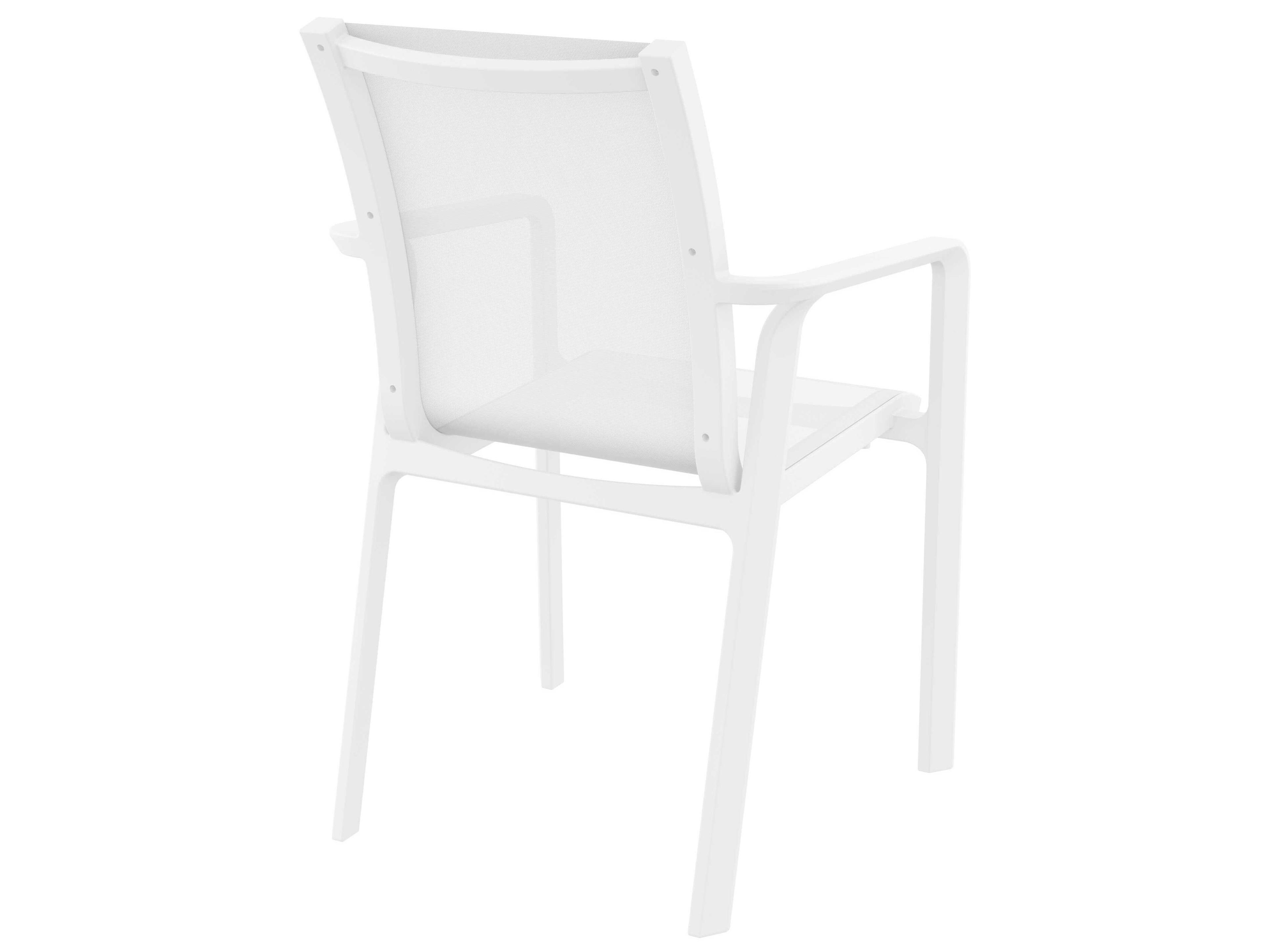 Compamia Pacific White Resin Sling Dining Chair