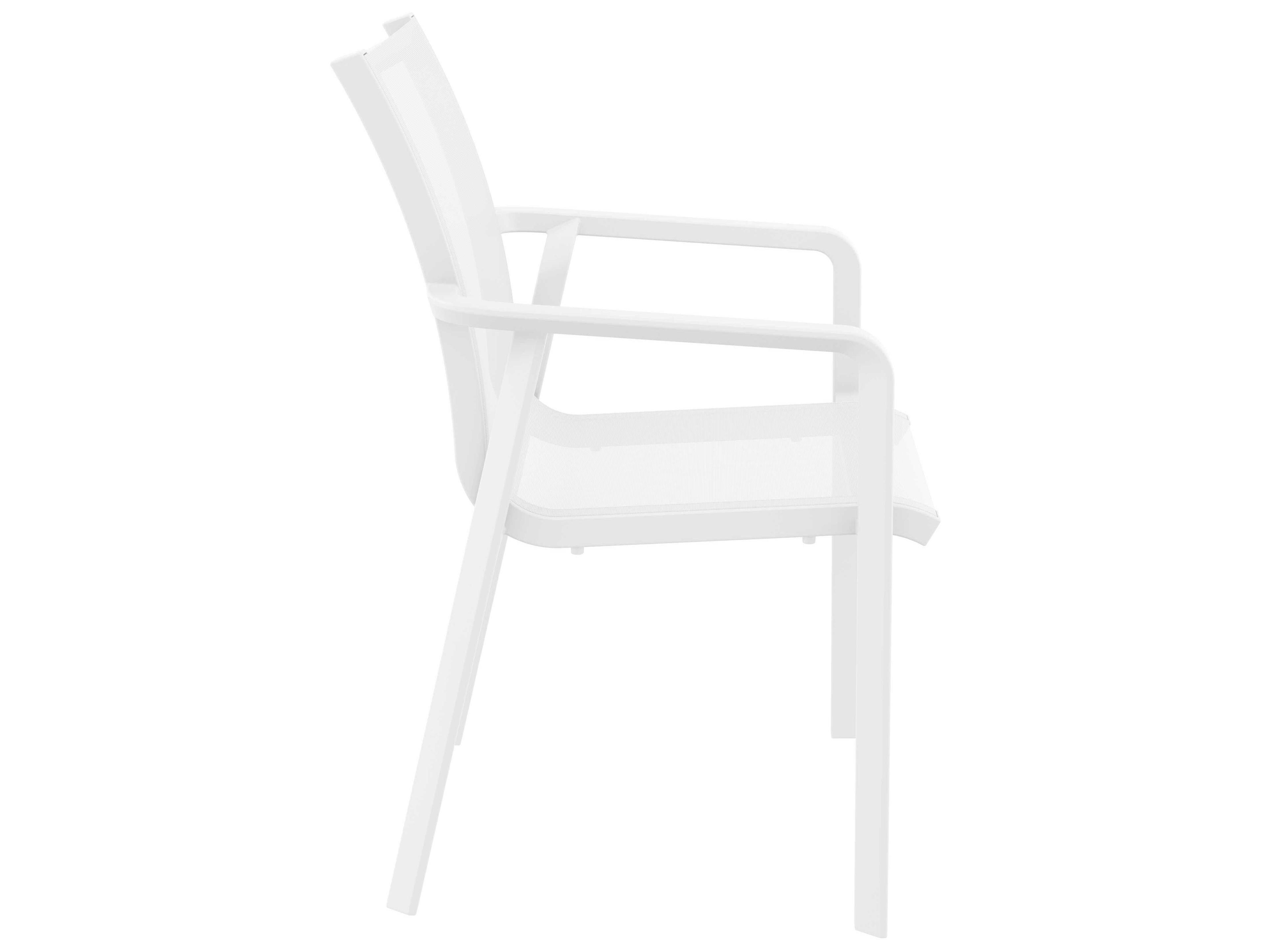 Compamia Pacific White Resin Sling Dining Chair