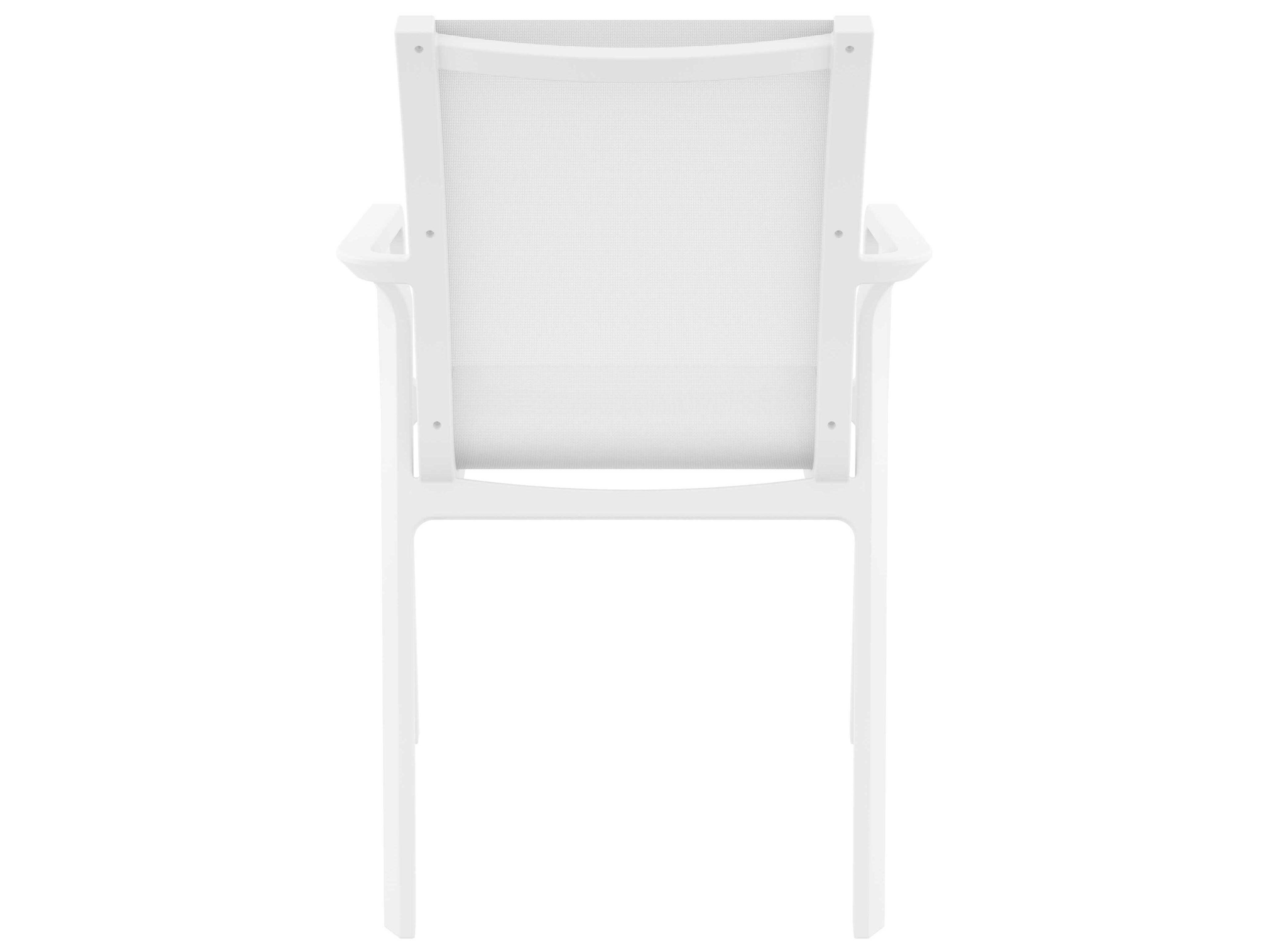Compamia Pacific White Resin Sling Dining Chair