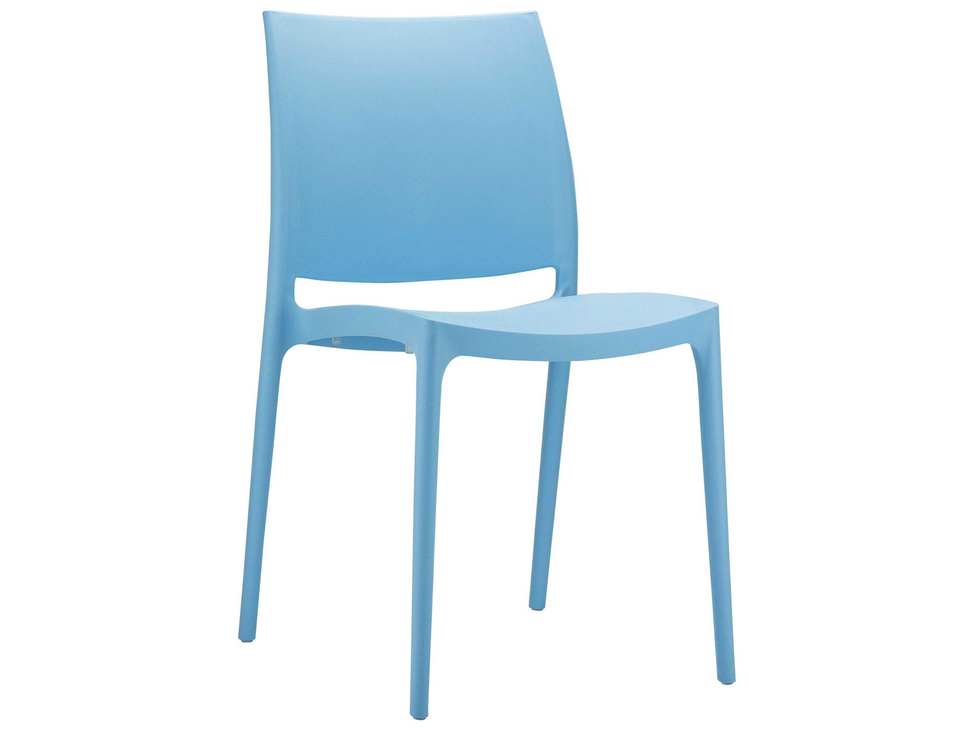 Maya Blue Resin Dining Chair