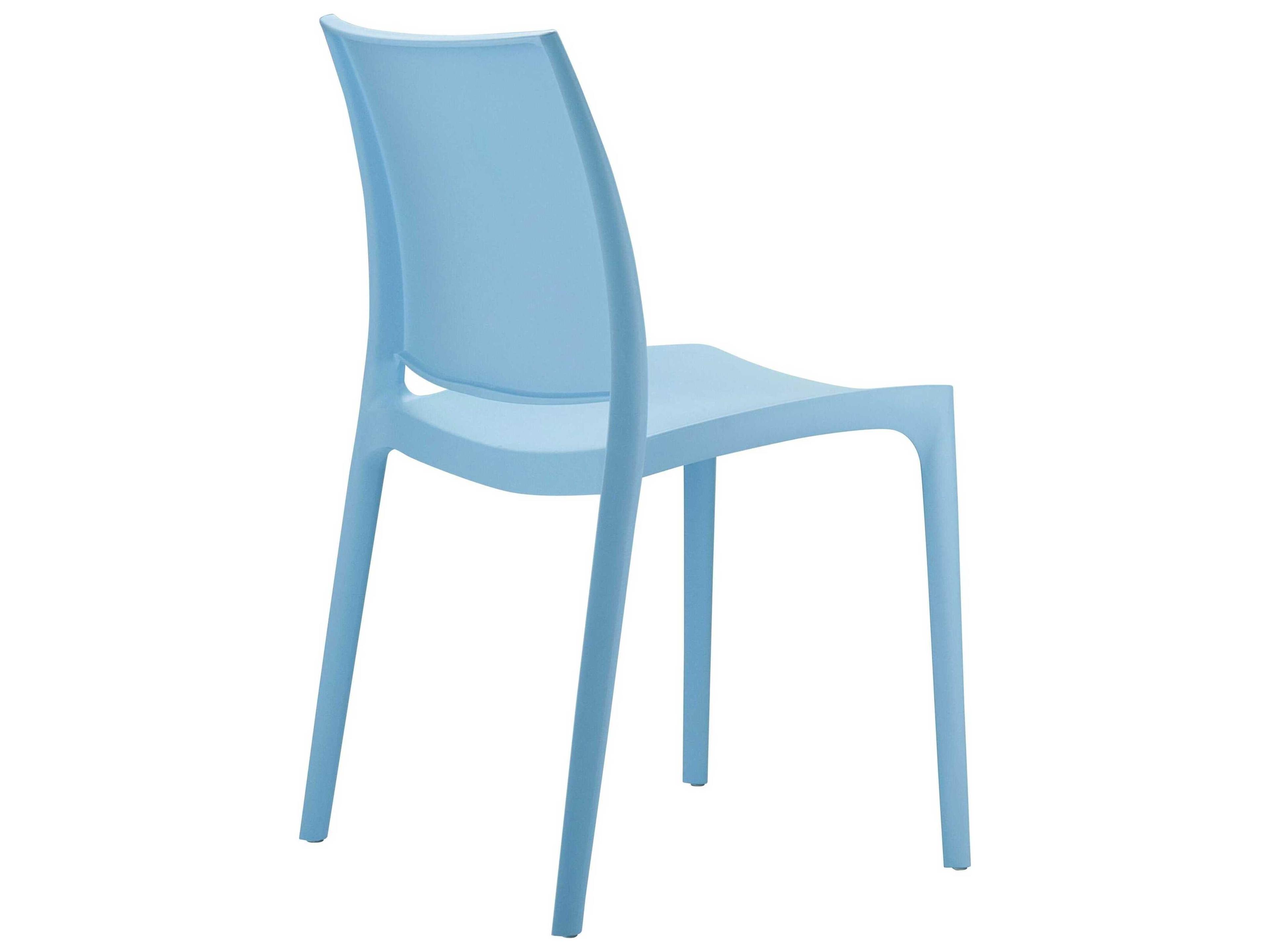 Compamia Maya Blue Resin Dining Chair