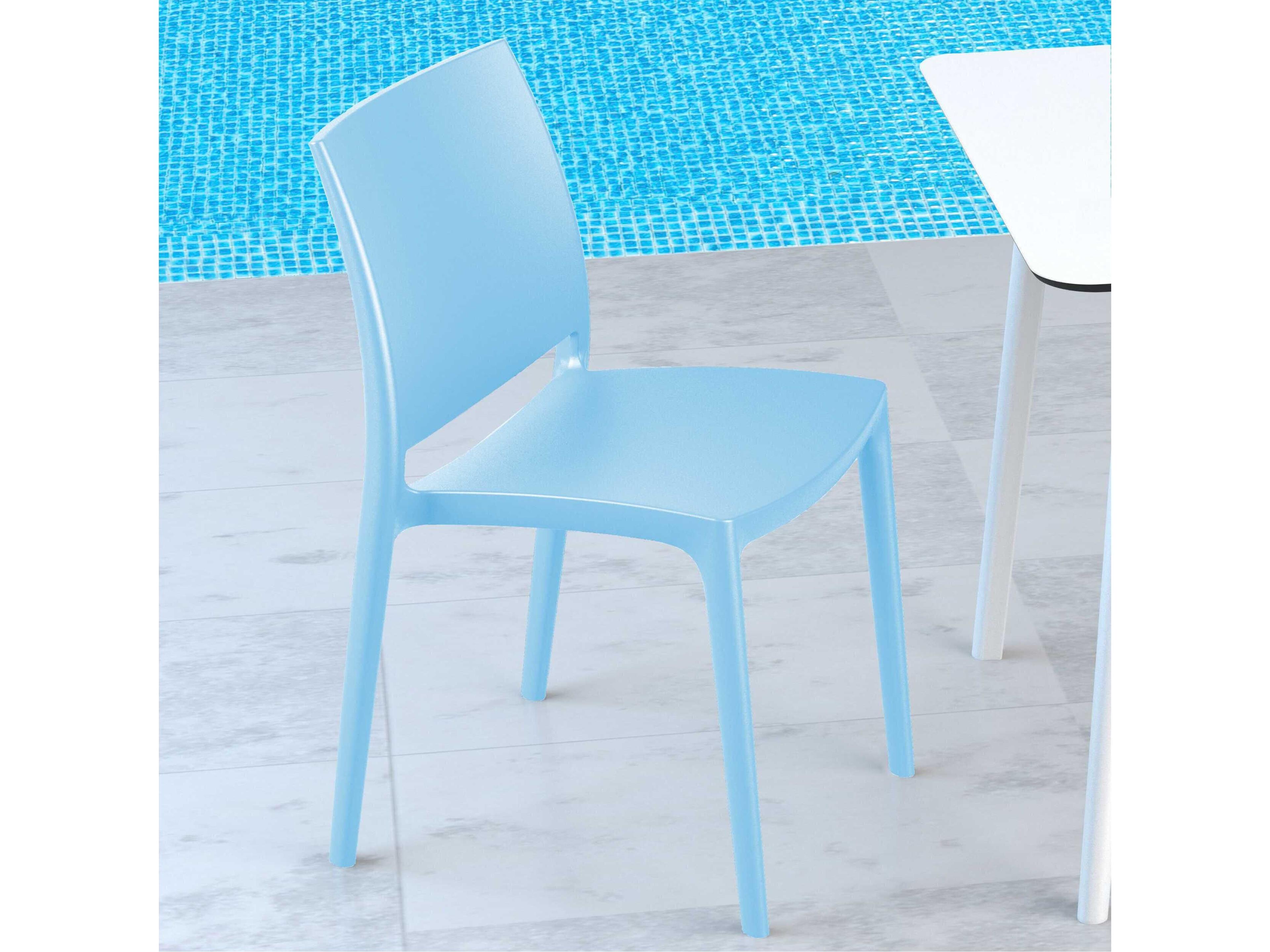 Compamia Maya Blue Resin Dining Chair