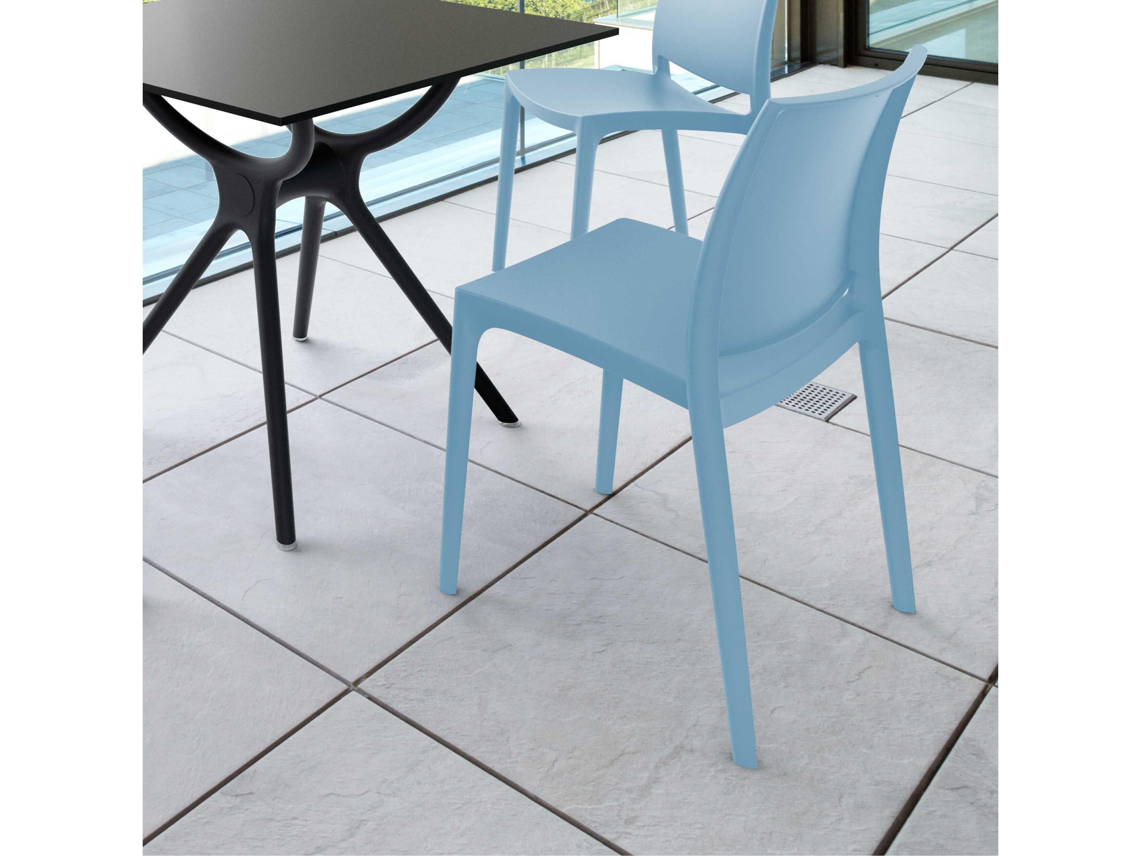 Compamia Maya Blue Resin Dining Chair