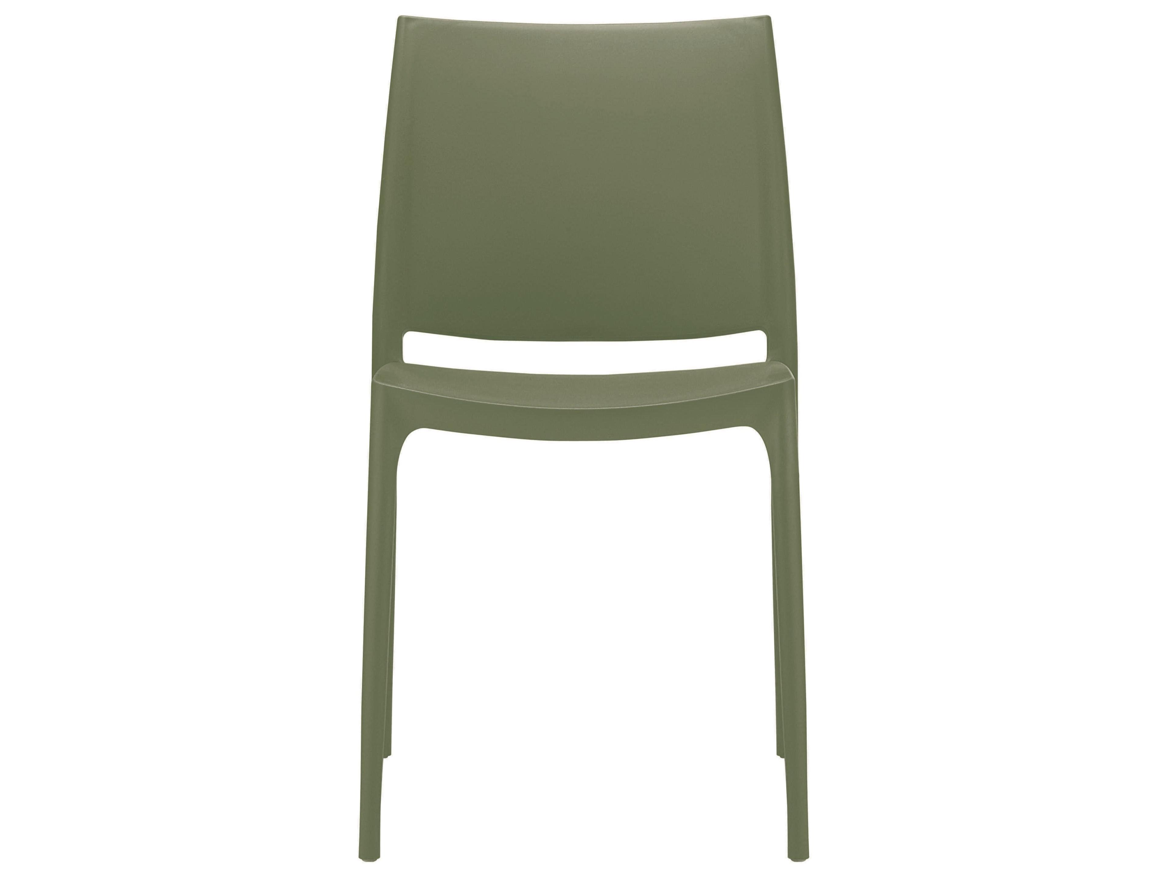 Compamia Maya Olive Green Resin Dining Chair