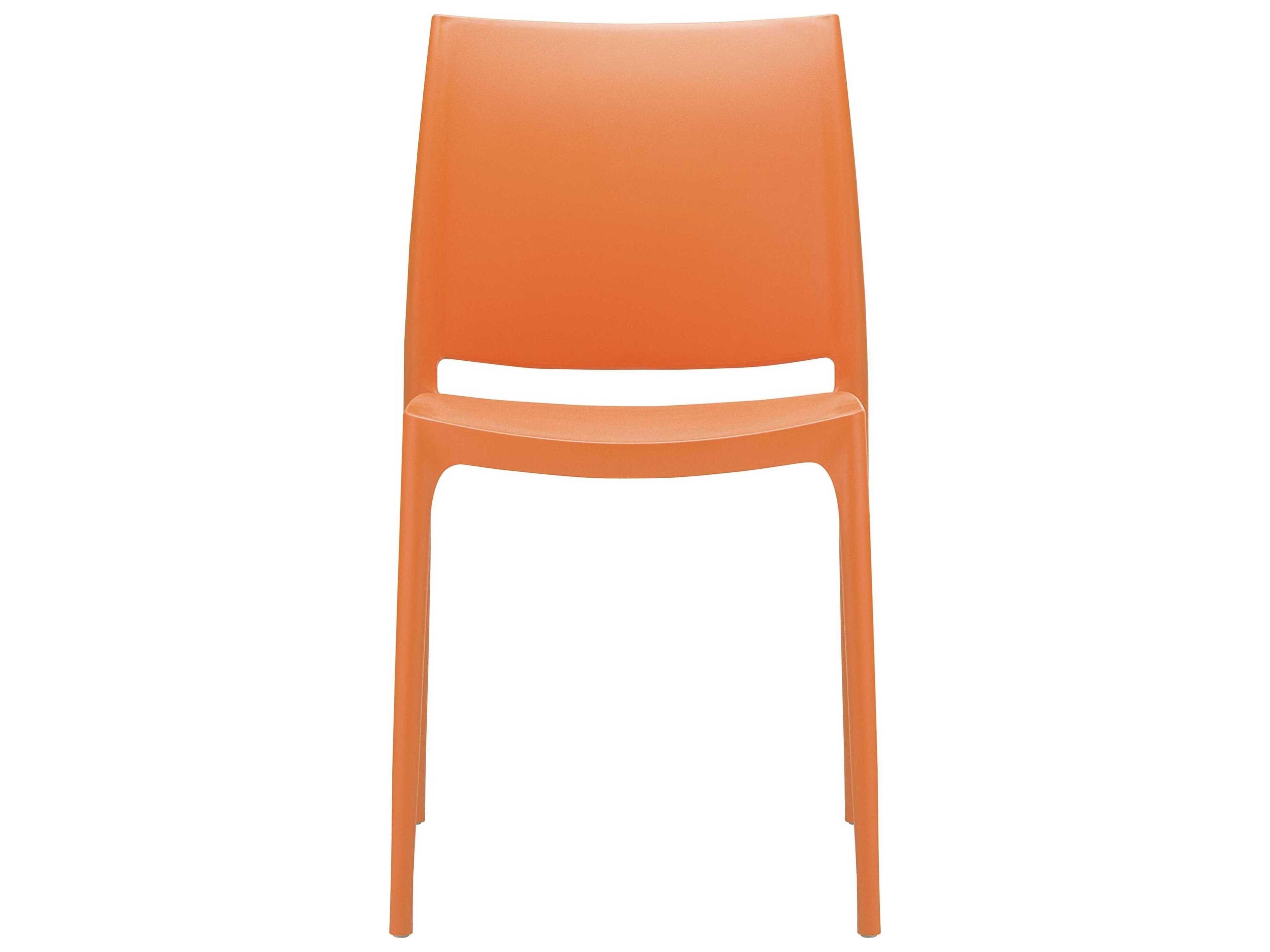 Compamia Maya Orange Resin Dining Chair
