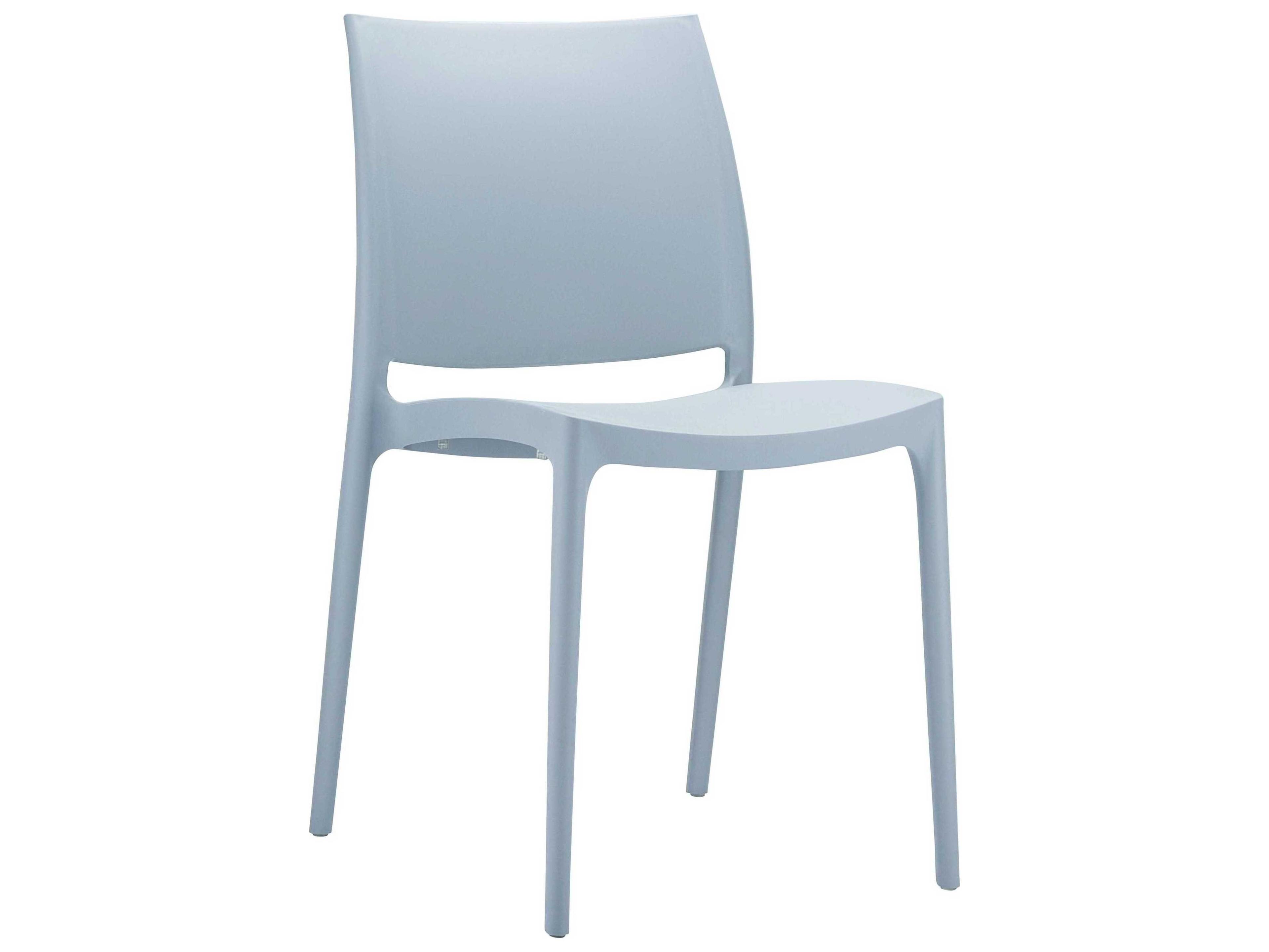 Maya Silver Resin Dining Chair