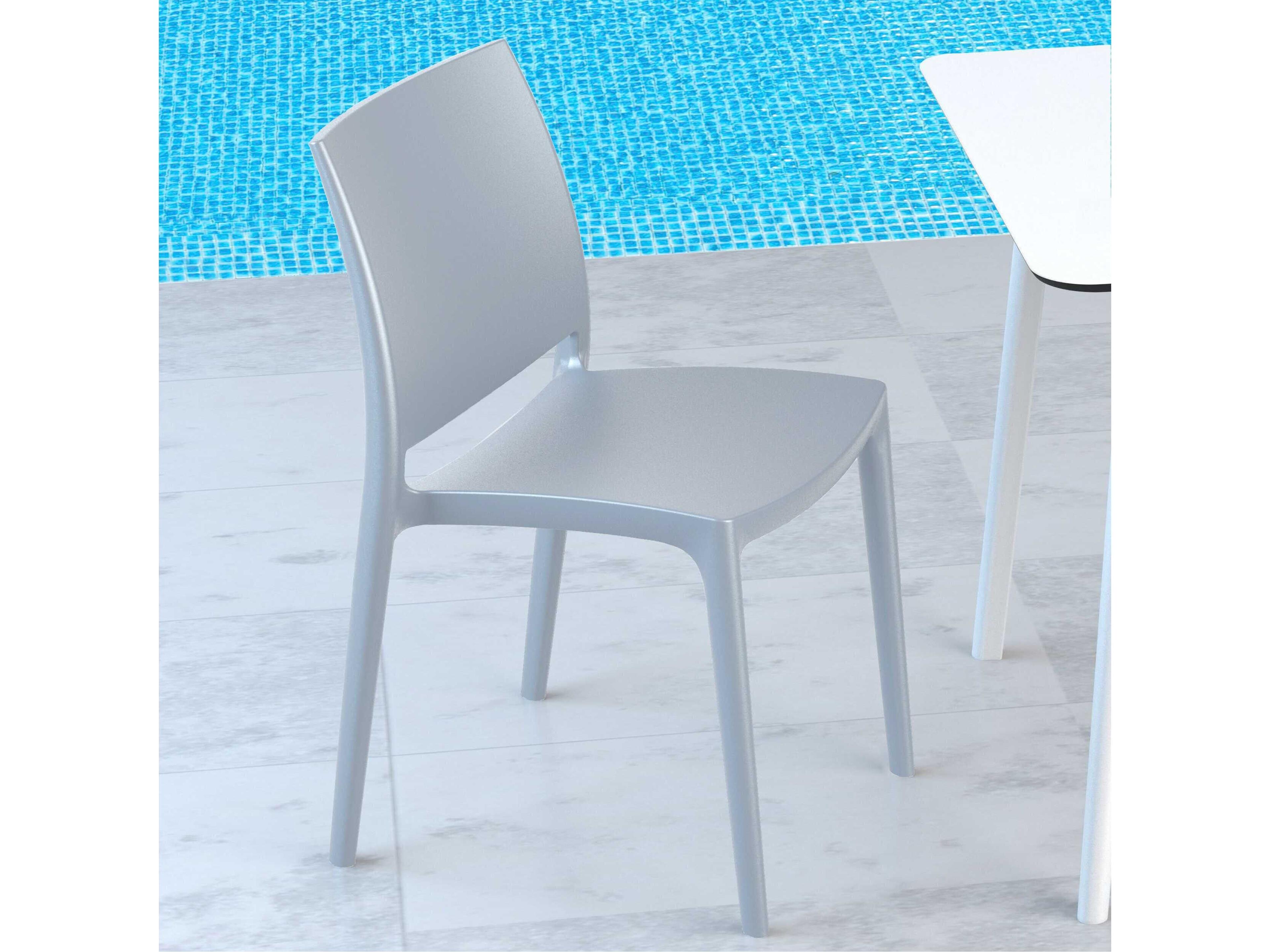 Compamia Maya Silver Resin Dining Chair