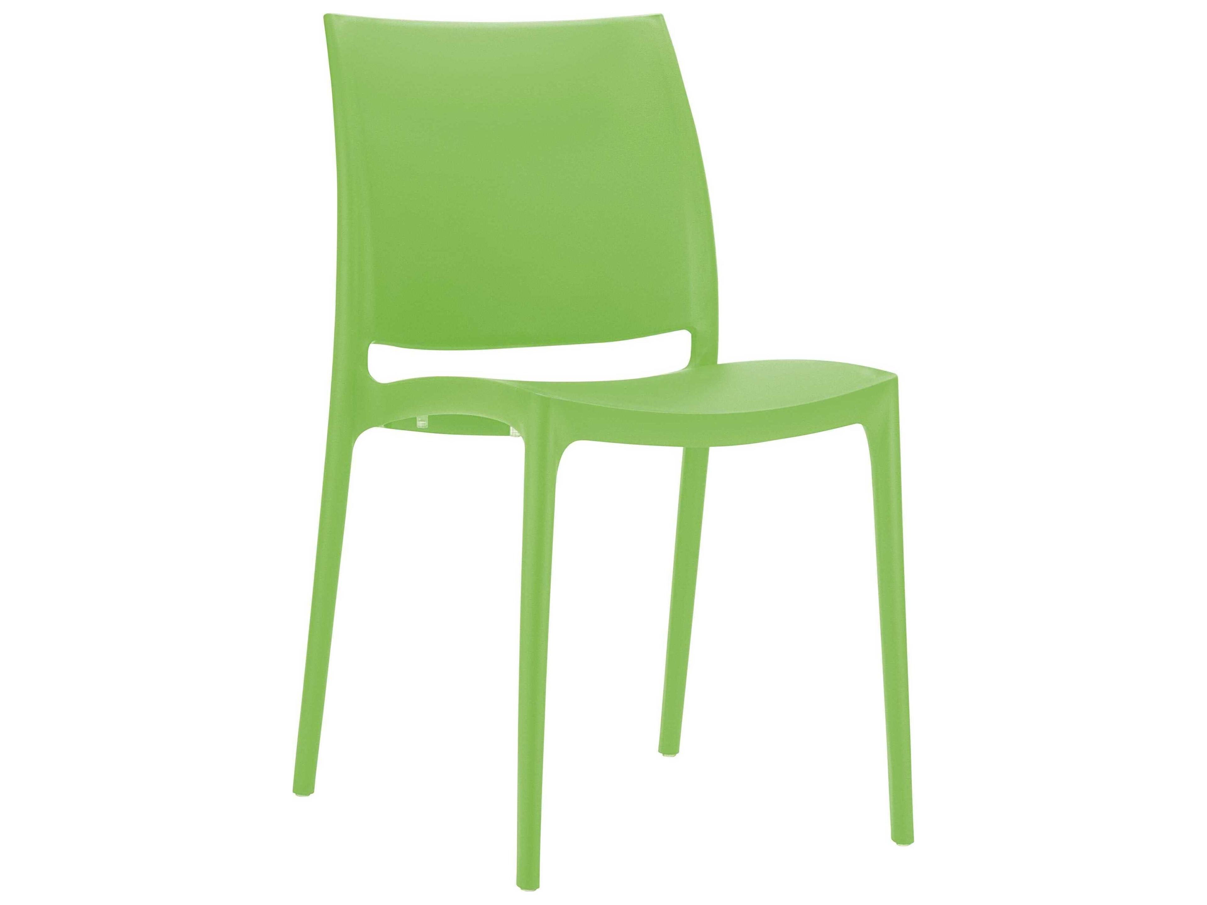 Maya Tropical Green Resin Dining Chair