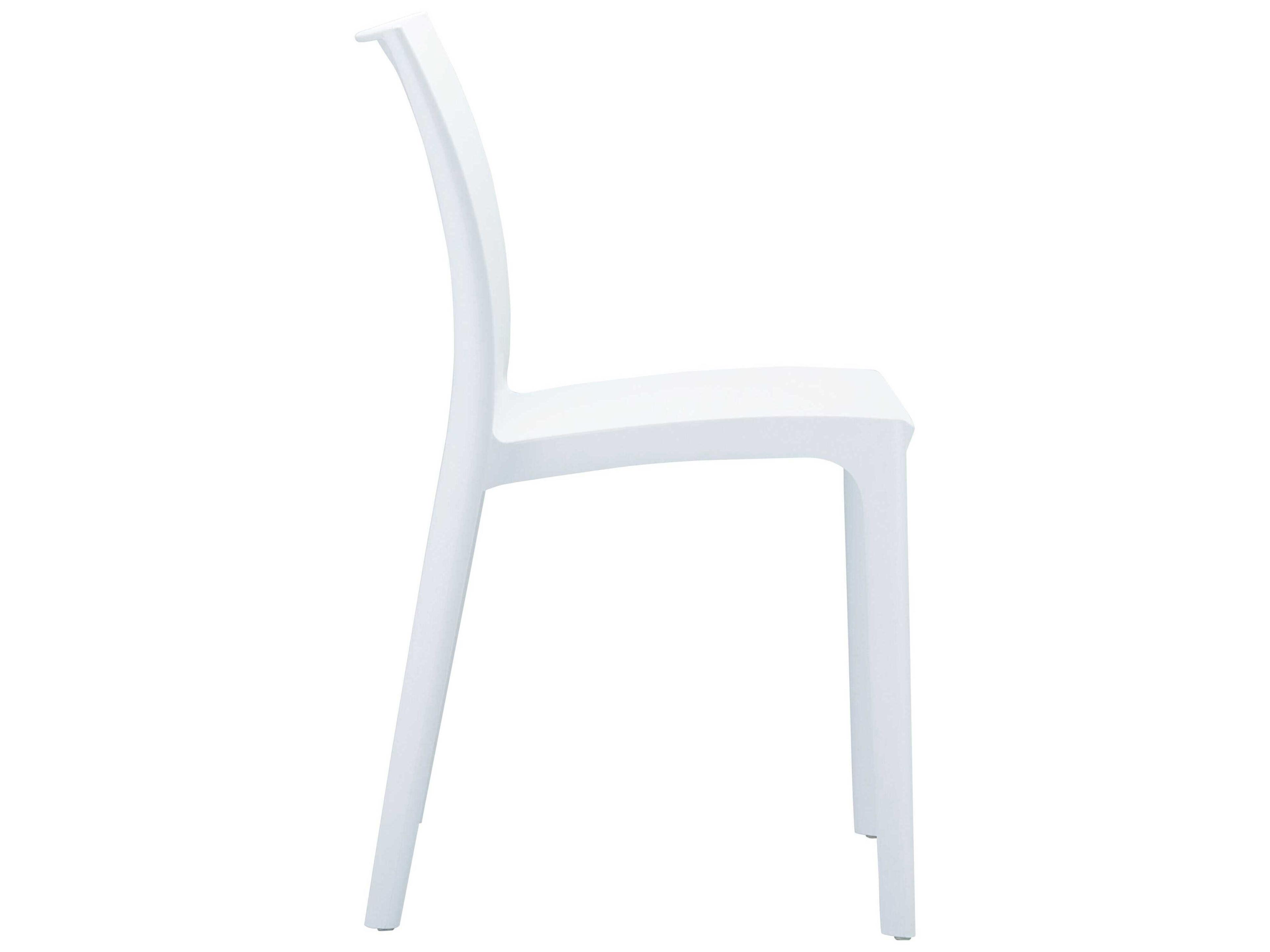 Compamia Maya White Resin Dining Chair