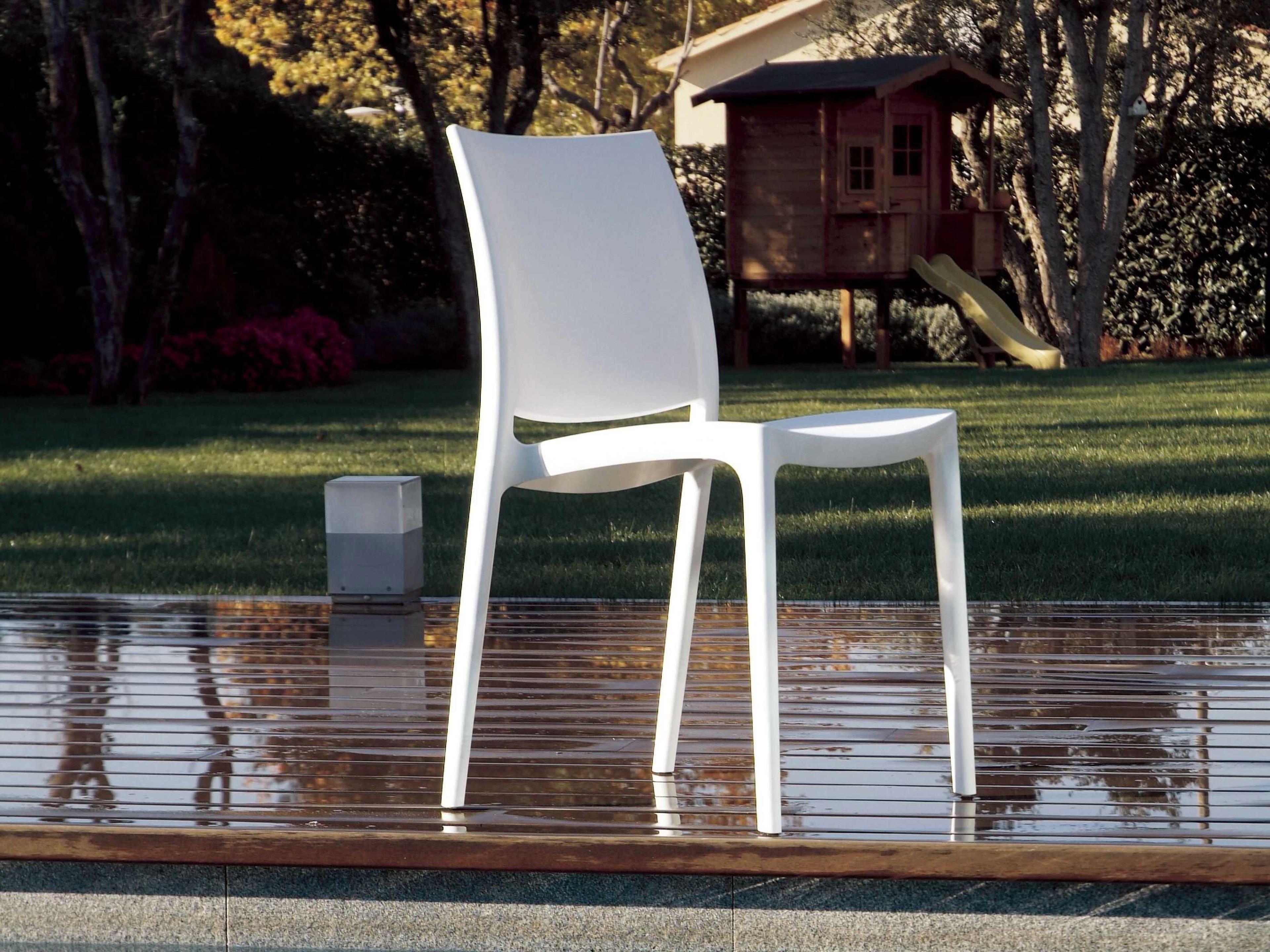 Compamia Maya White Resin Dining Chair