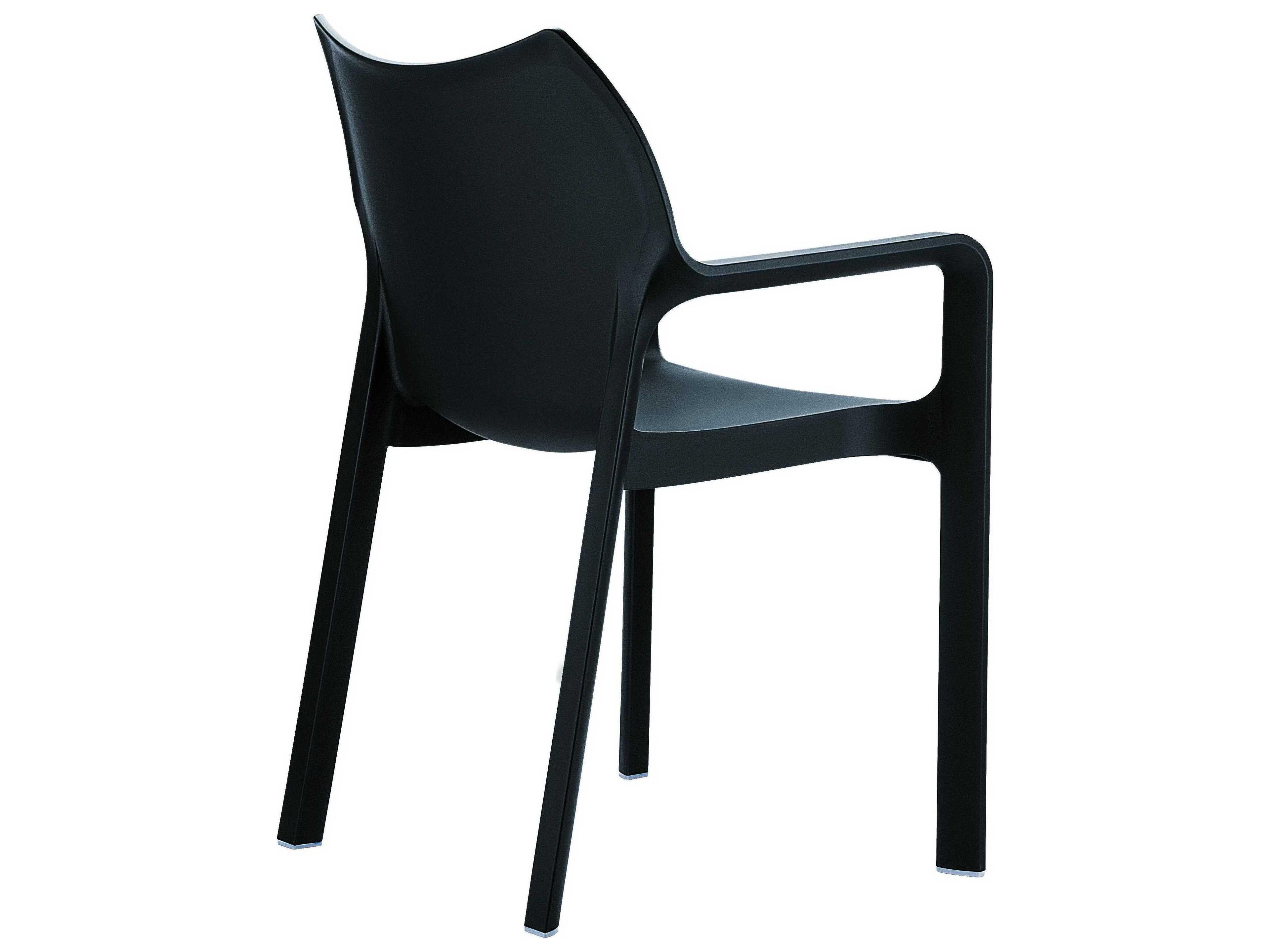 Compamia Diva Black Resin Dining Chair