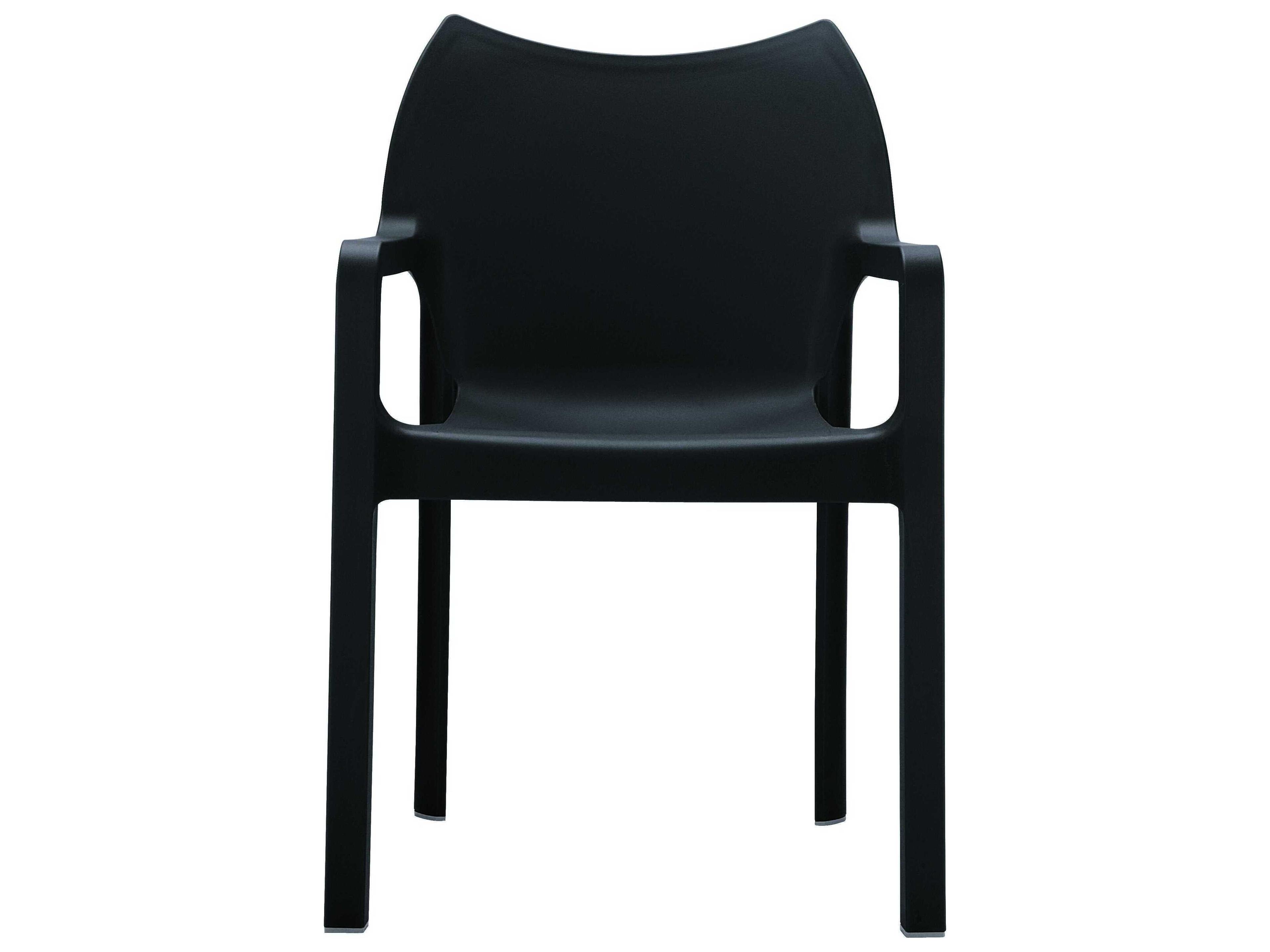 Compamia Diva Black Resin Dining Chair