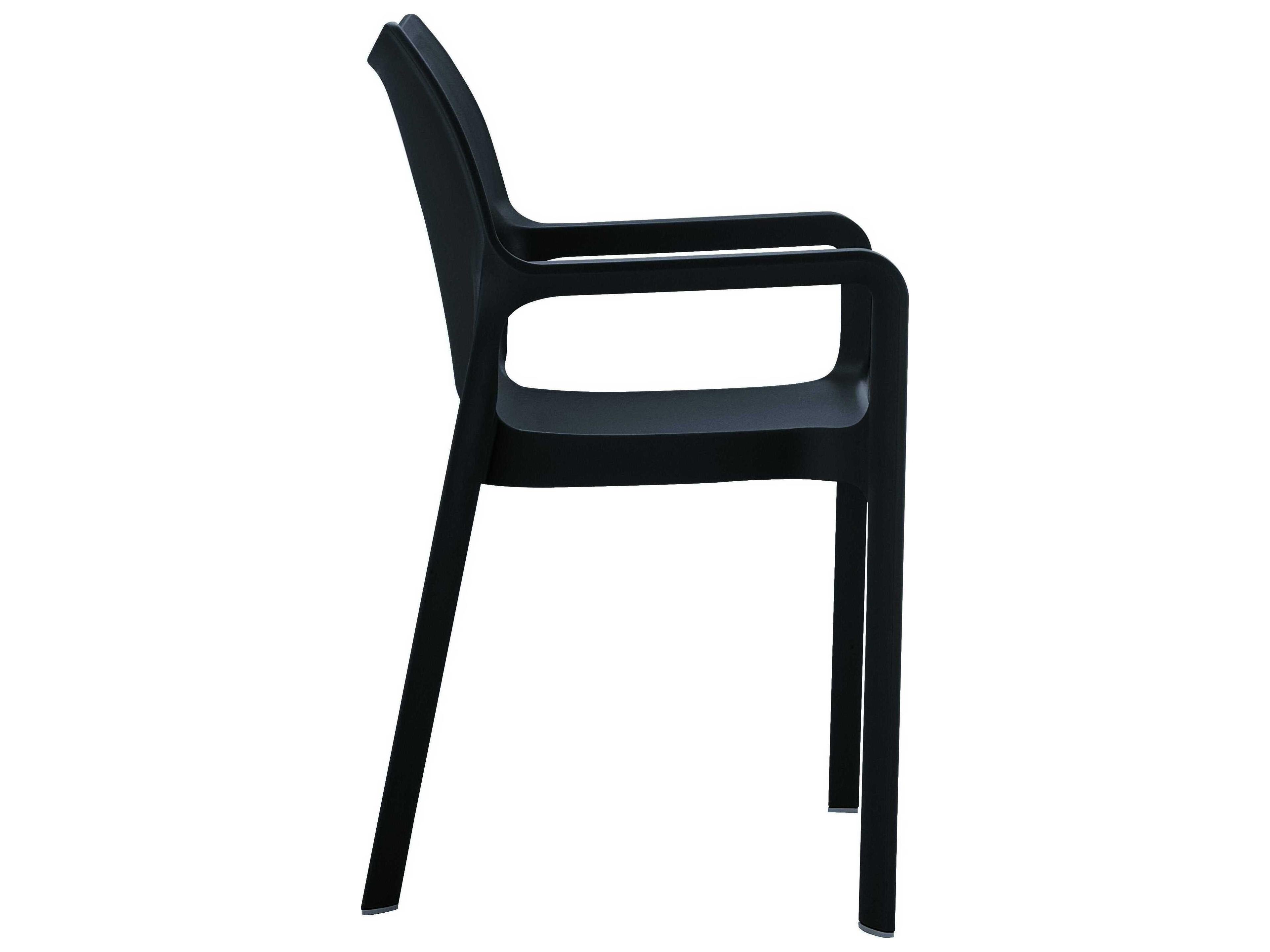 Compamia Diva Black Resin Dining Chair