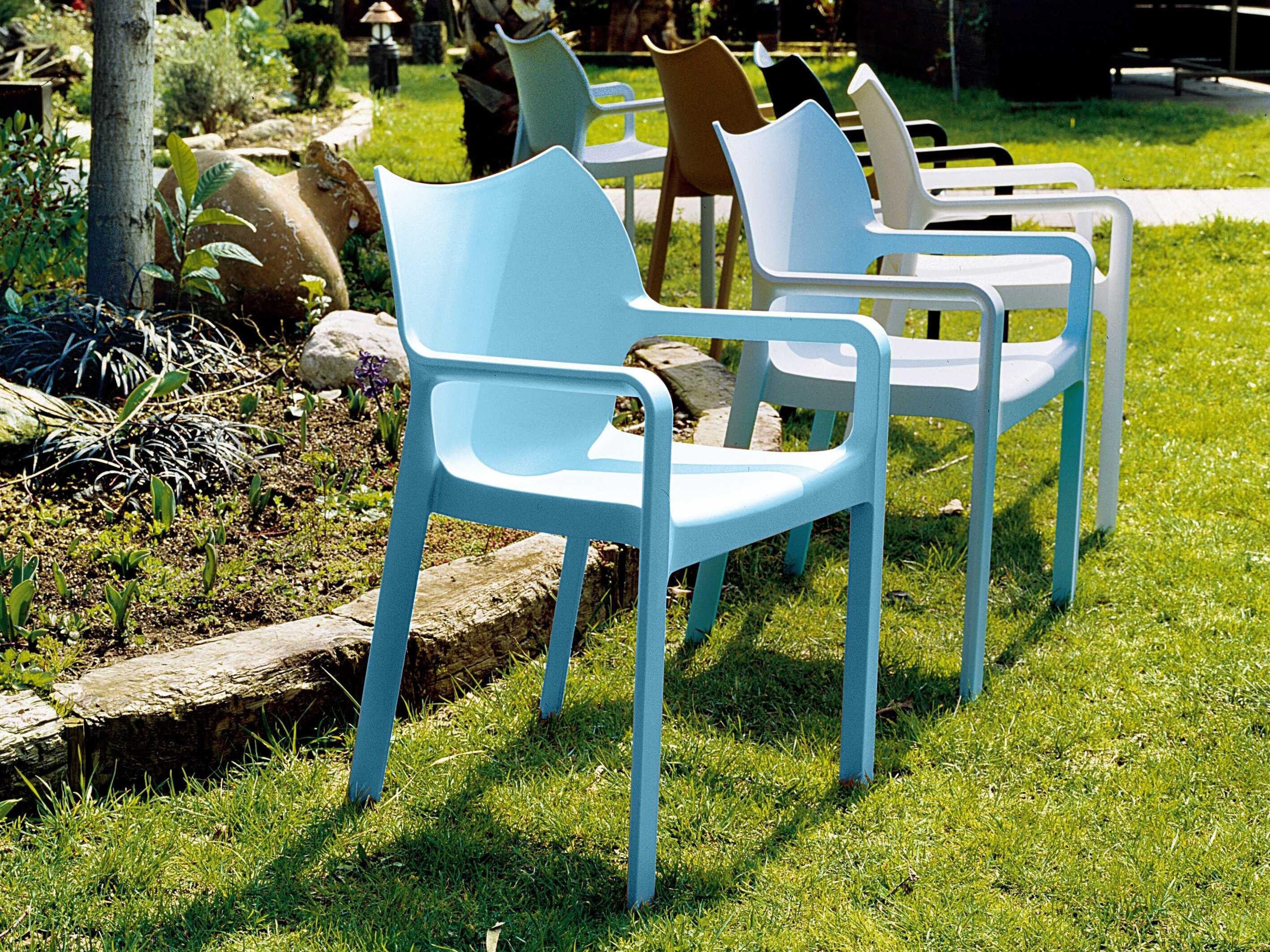 Compamia Diva Blue Resin Dining Chair