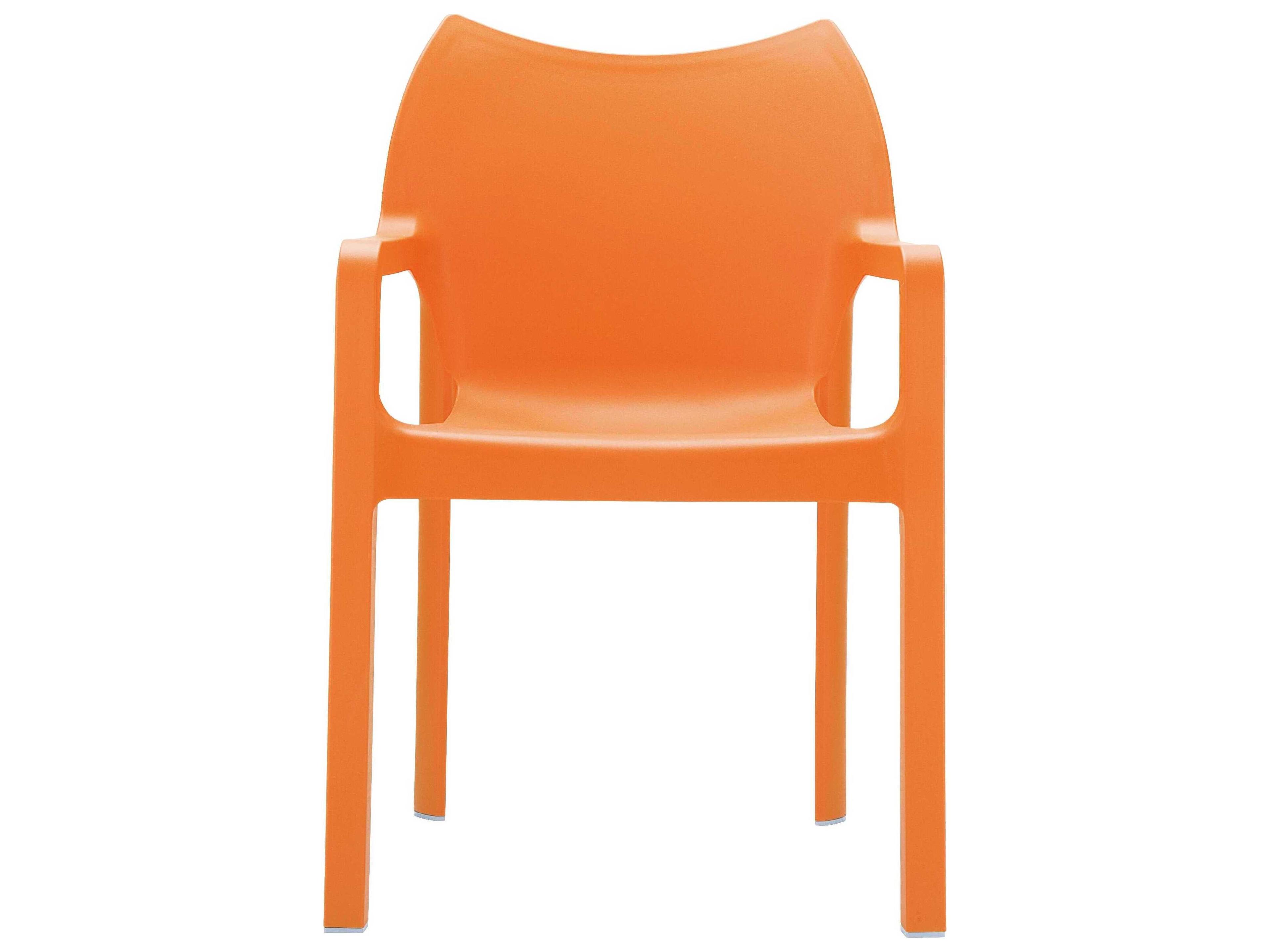 Compamia Diva Orange Resin Dining Chair