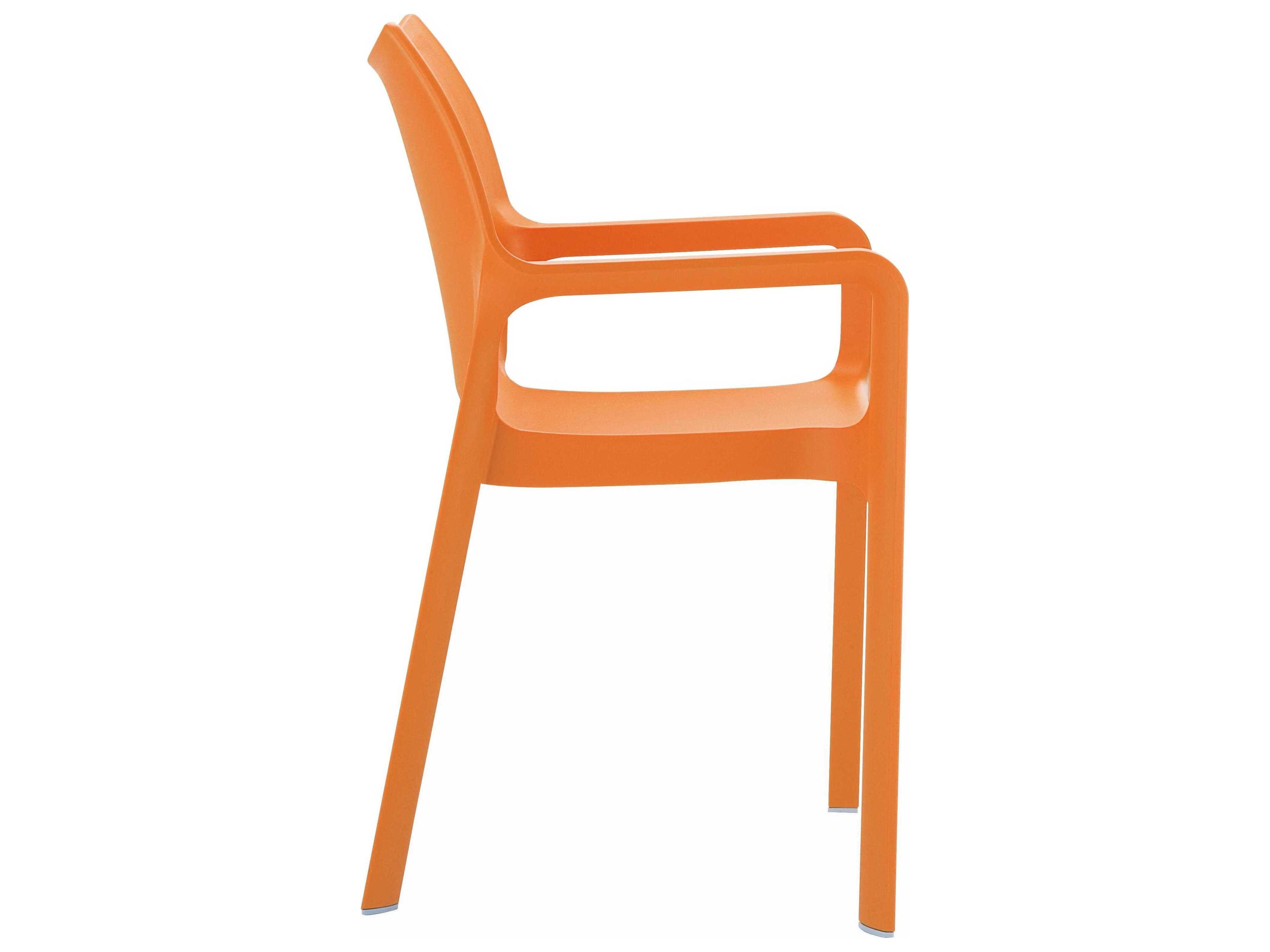 Compamia Diva Orange Resin Dining Chair
