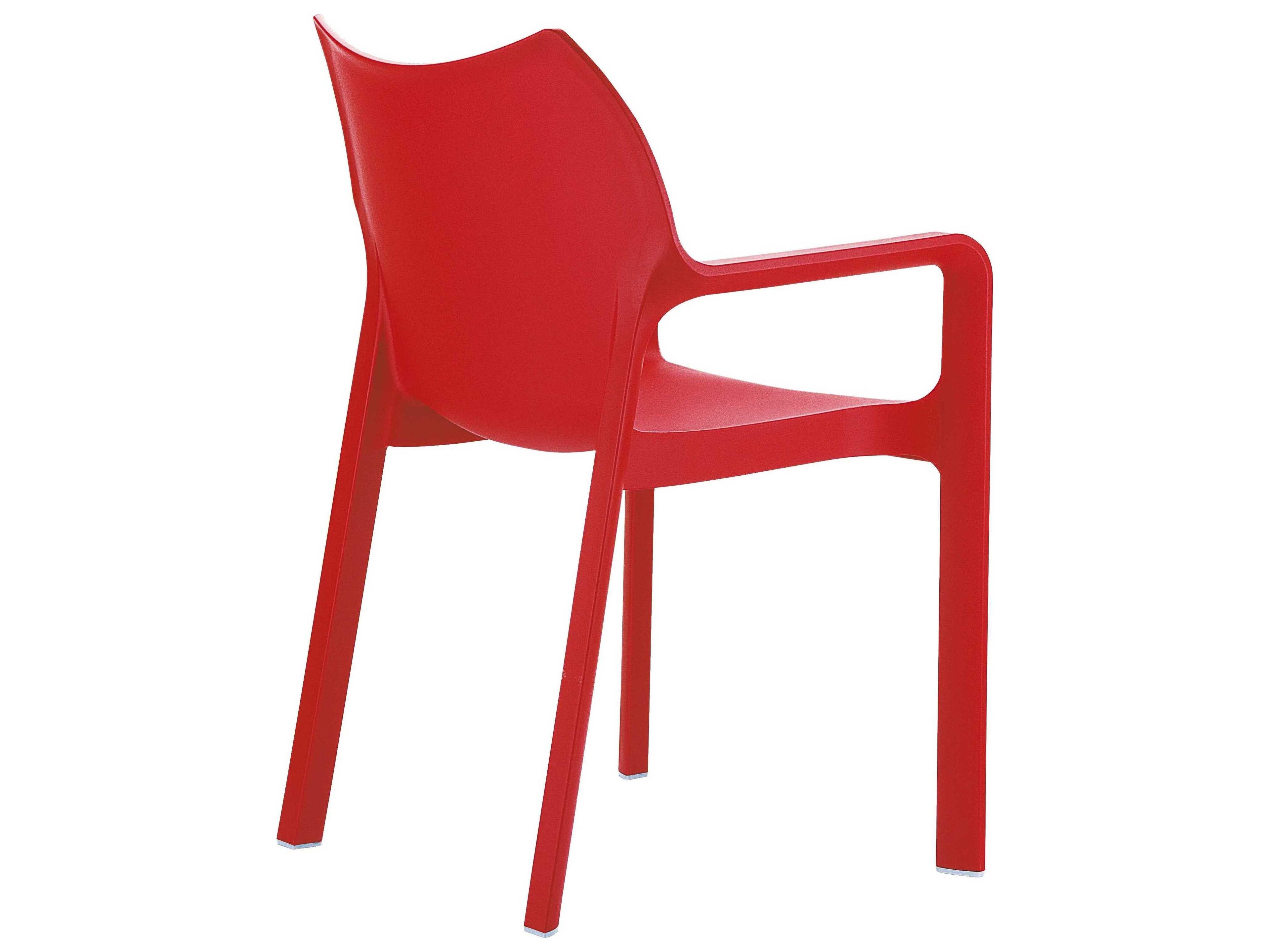 Compamia Diva Red Resin Dining Chair