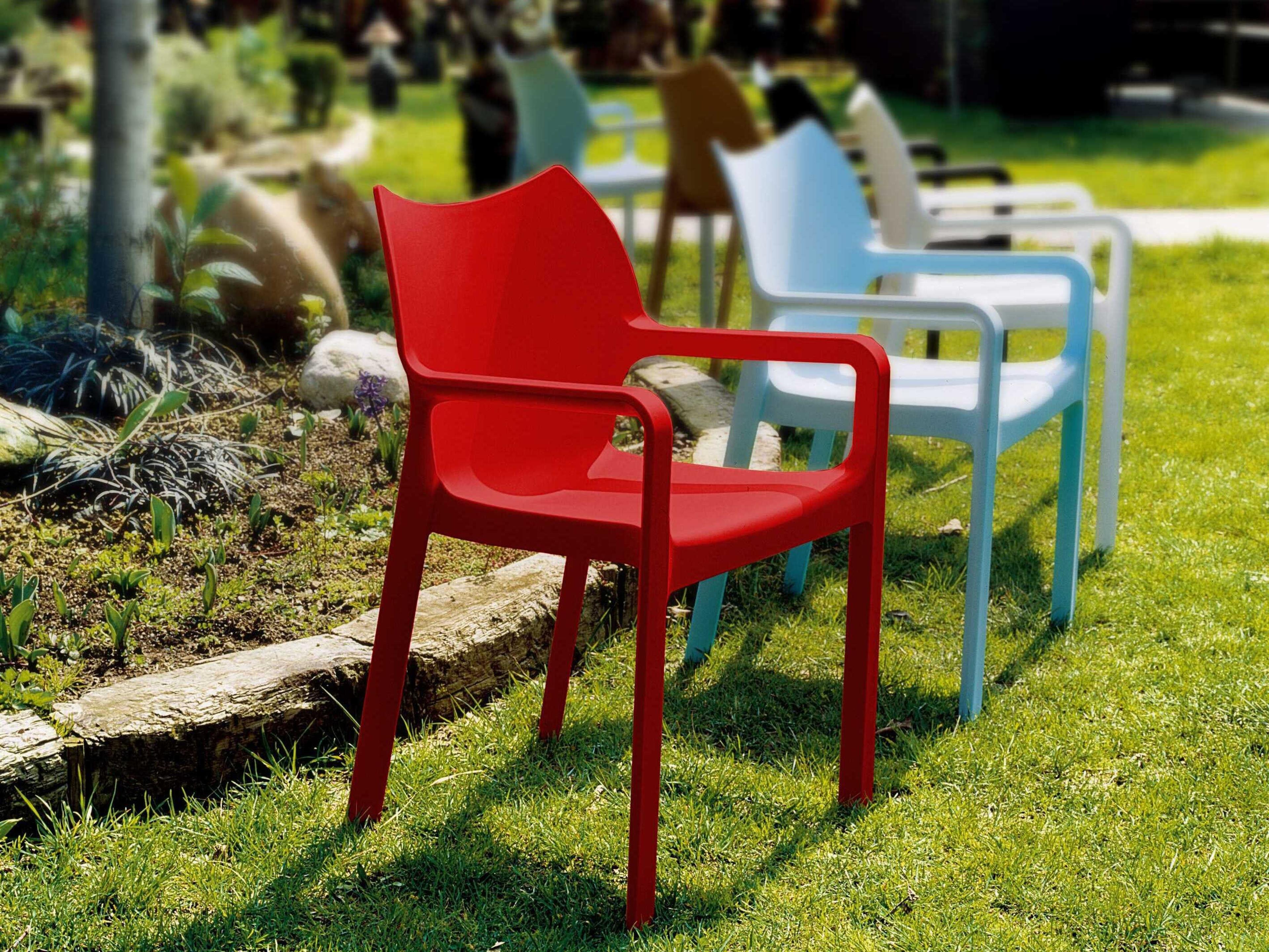 Compamia Diva Red Resin Dining Chair