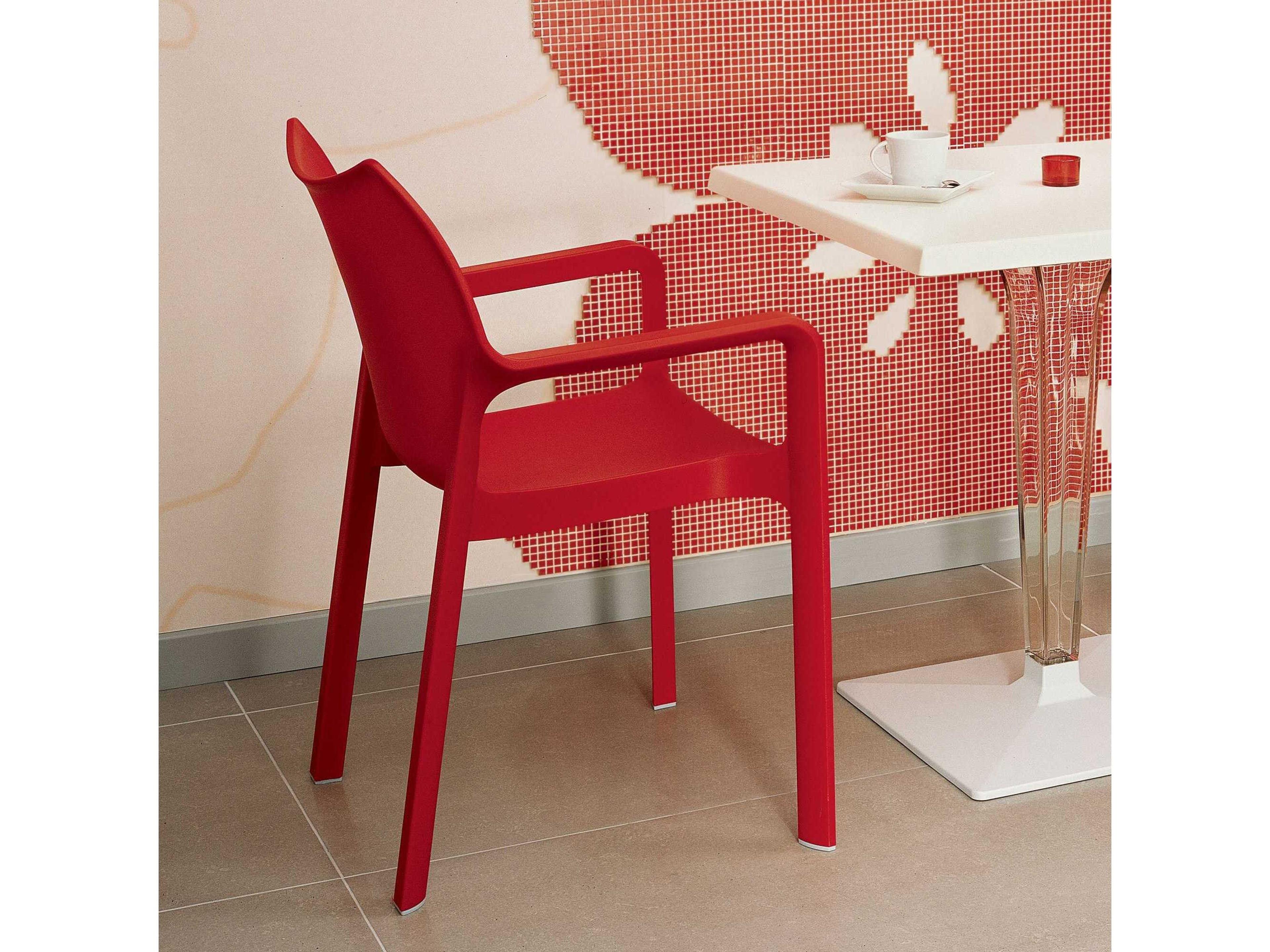Compamia Diva Red Resin Dining Chair