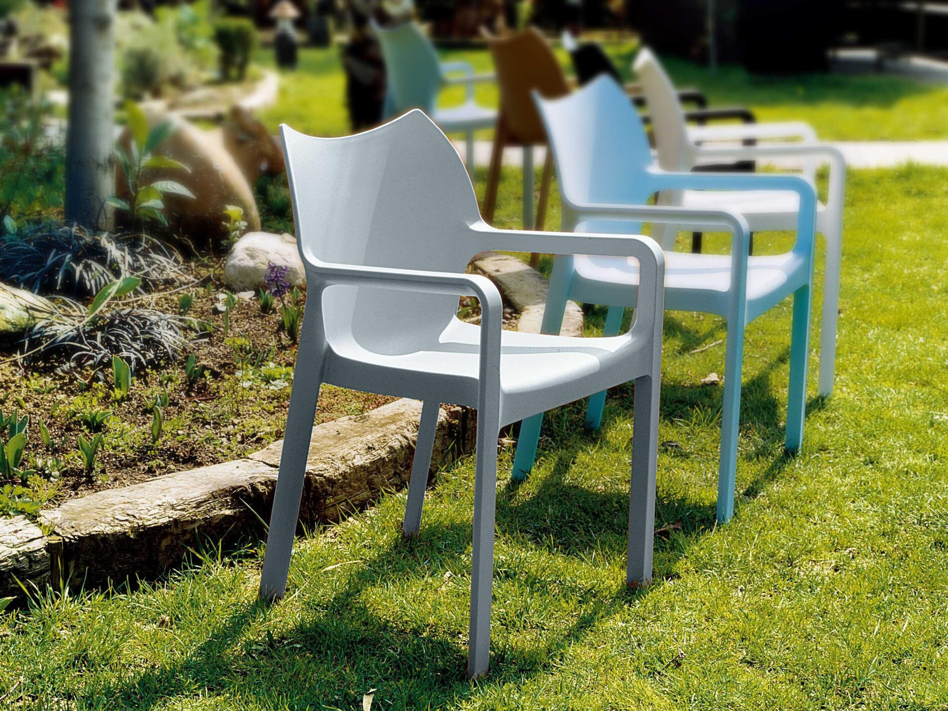 Compamia Diva Silver Resin Dining Chair