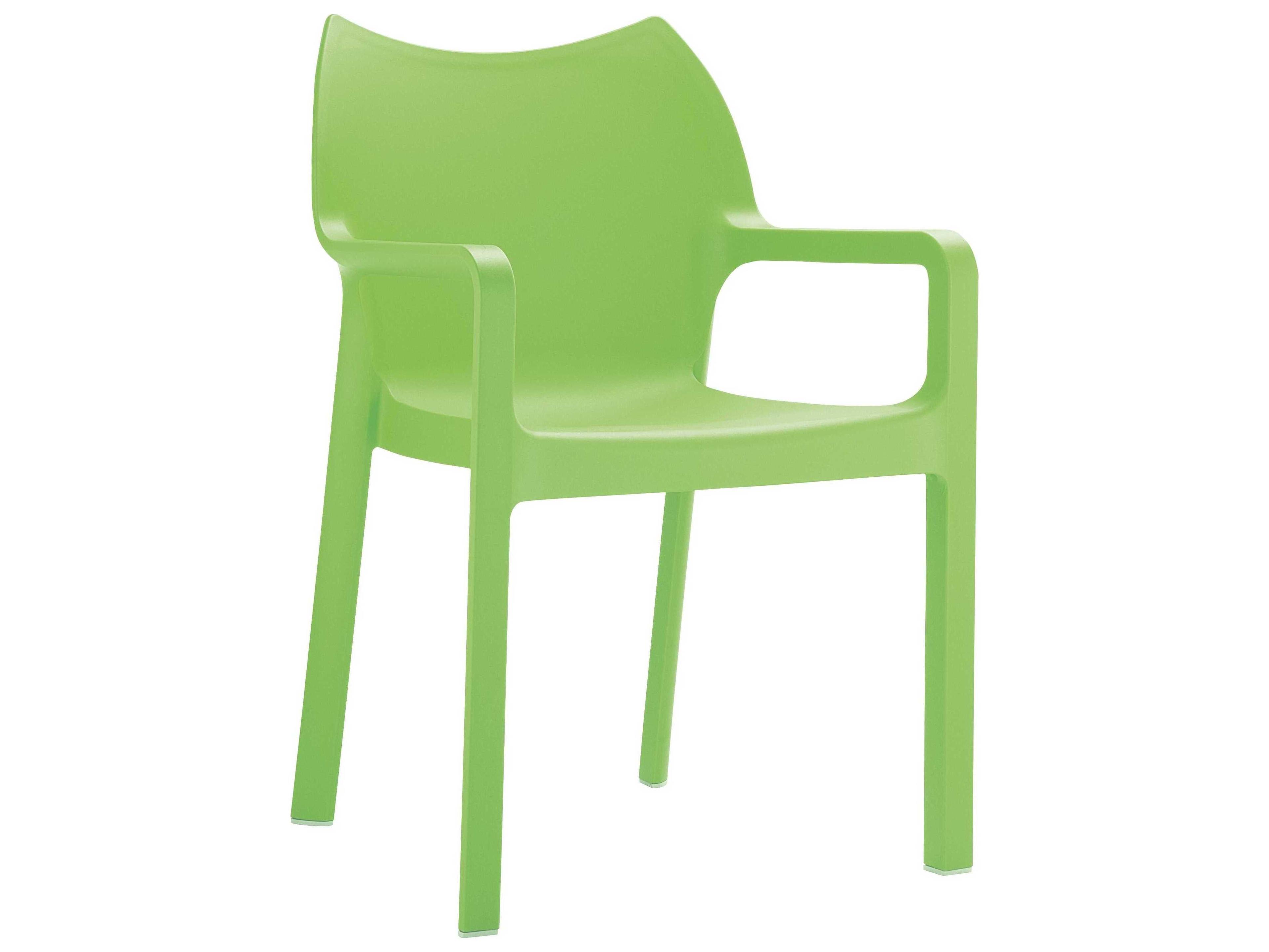 Diva Tropical Green Resin Dining Chair
