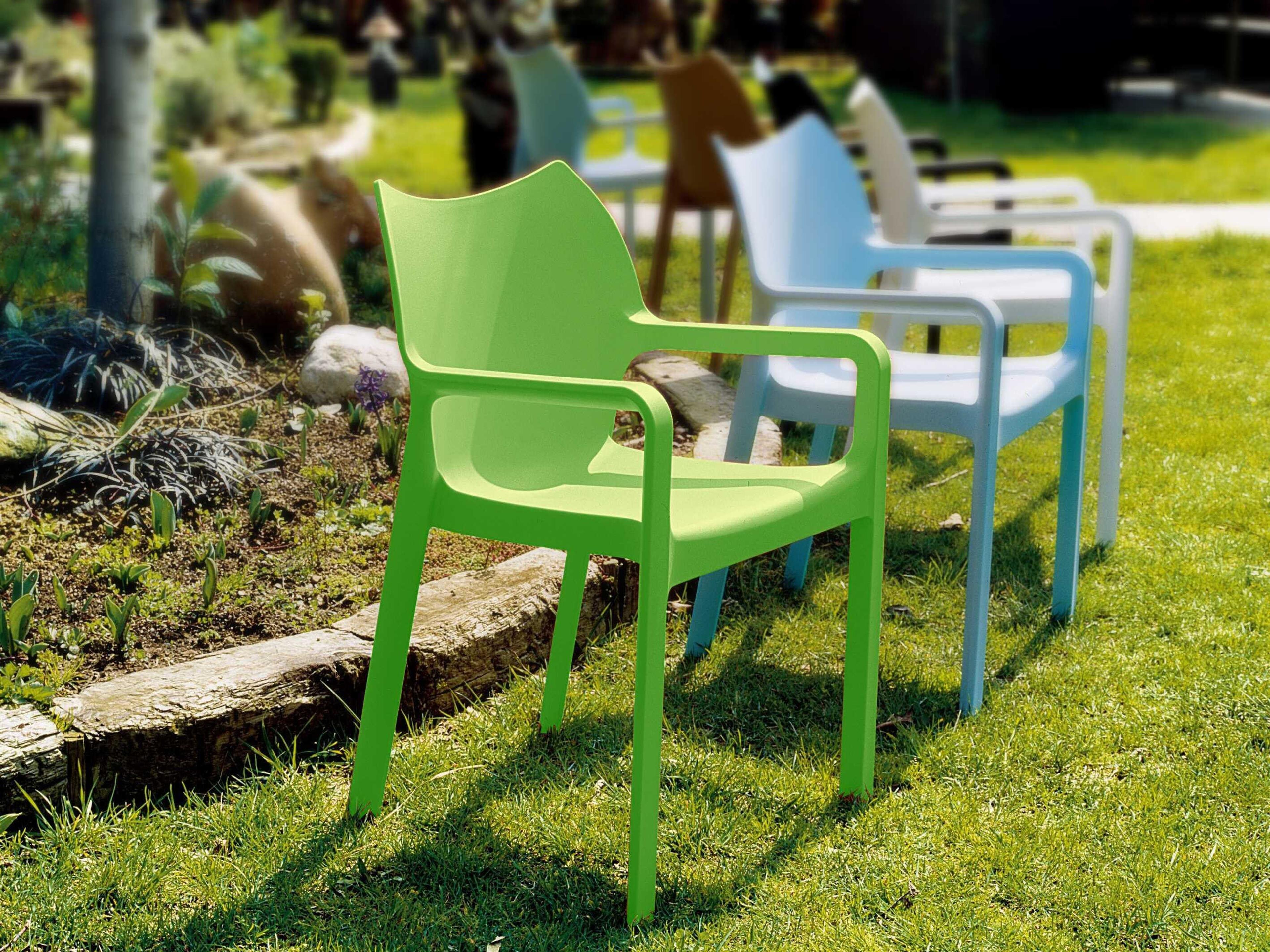 Compamia Diva Tropical Green Resin Dining Chair