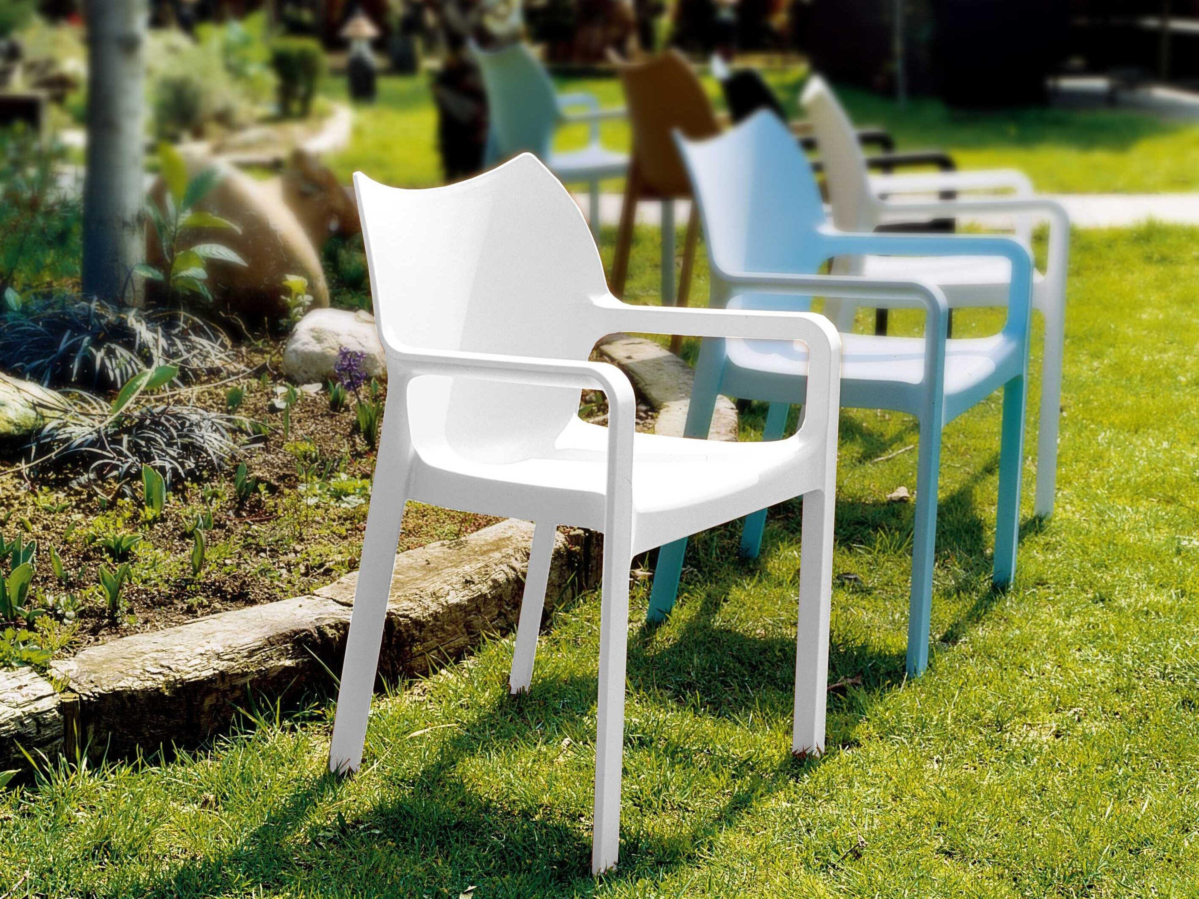 Compamia Diva White Resin Dining Chair