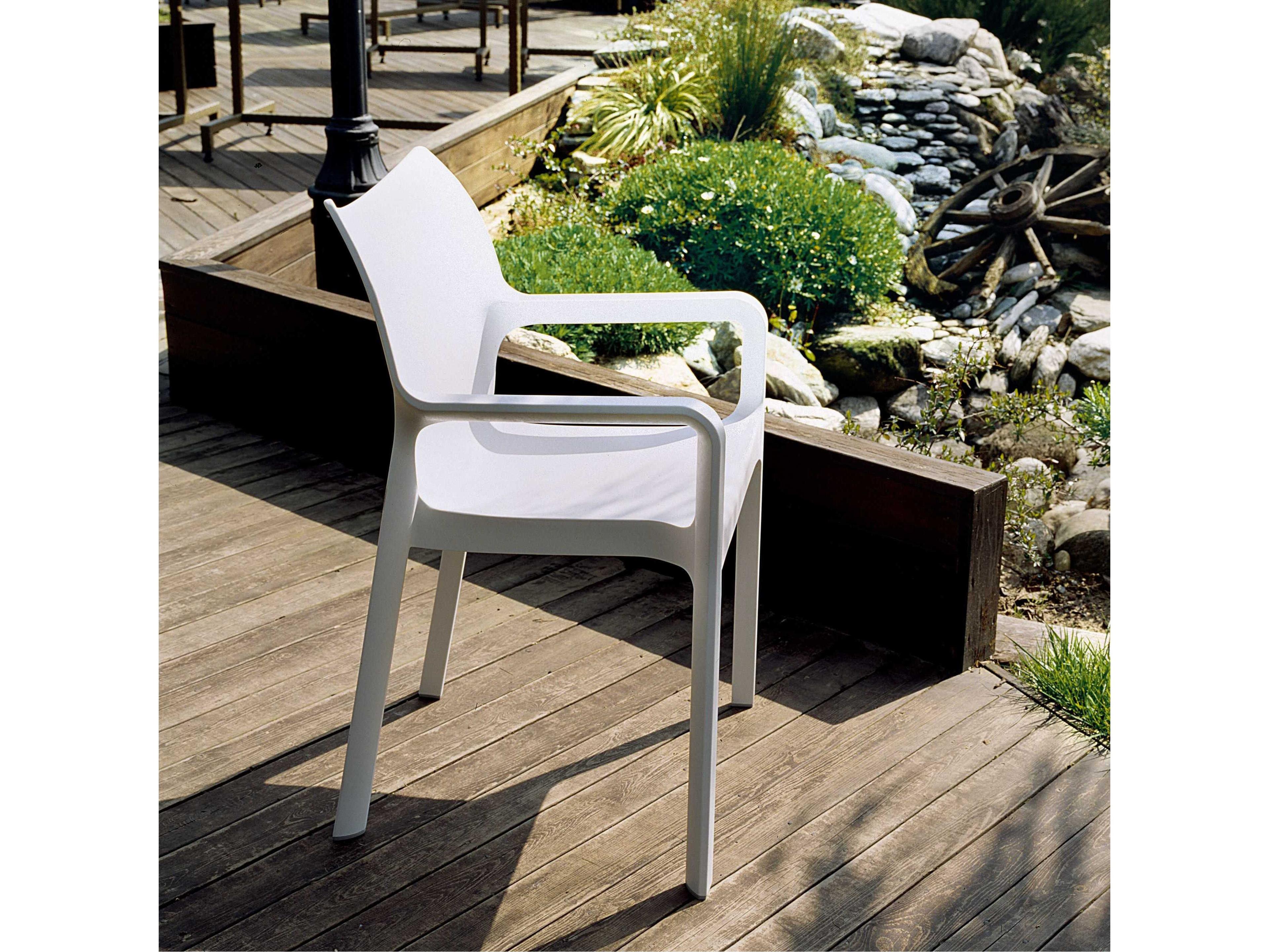 Compamia Diva White Resin Dining Chair