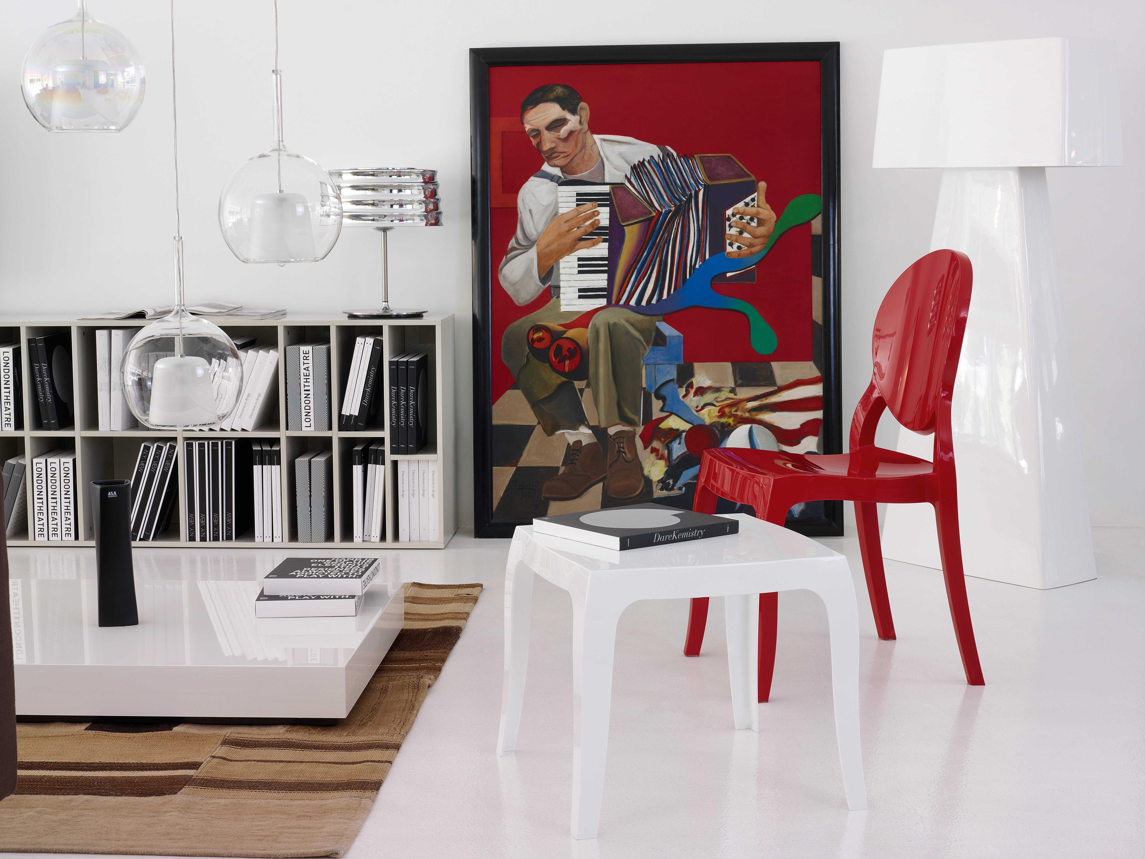 Compamia Elizabeth Glossy Red Dining Chair