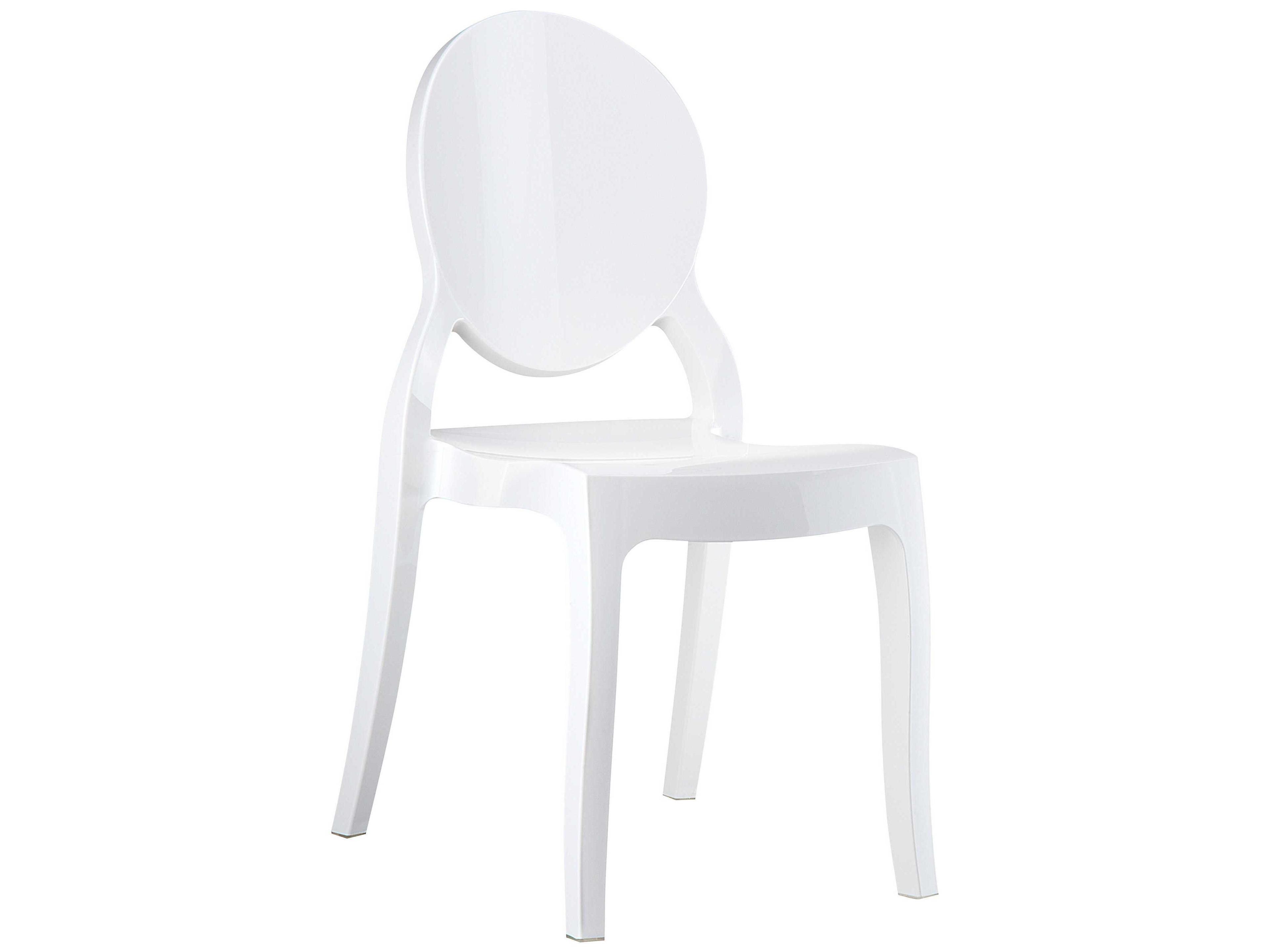 Elizabeth Glossy White Dining Chair