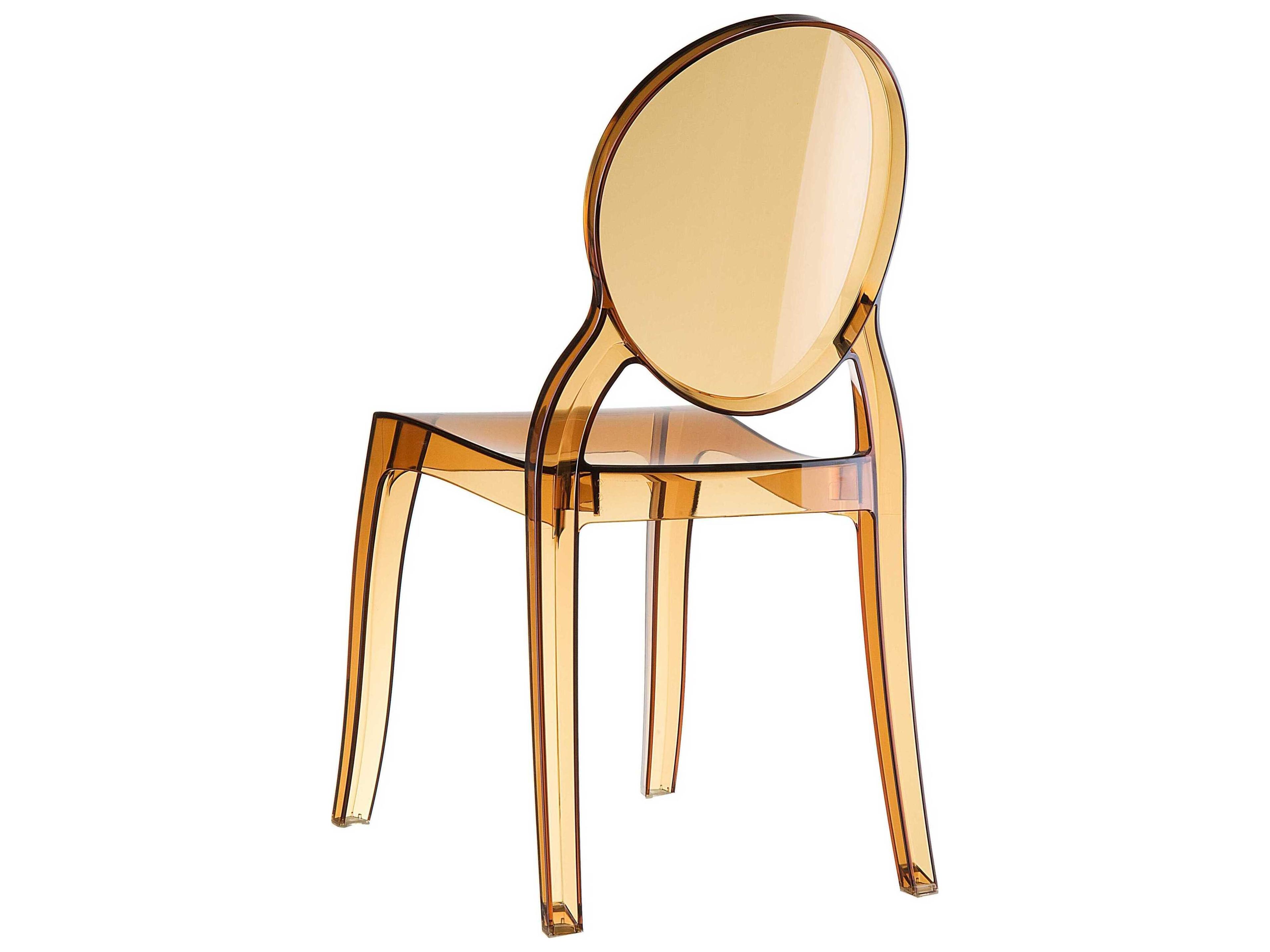 Compamia Elizabeth Transparent Amber Dining Chair