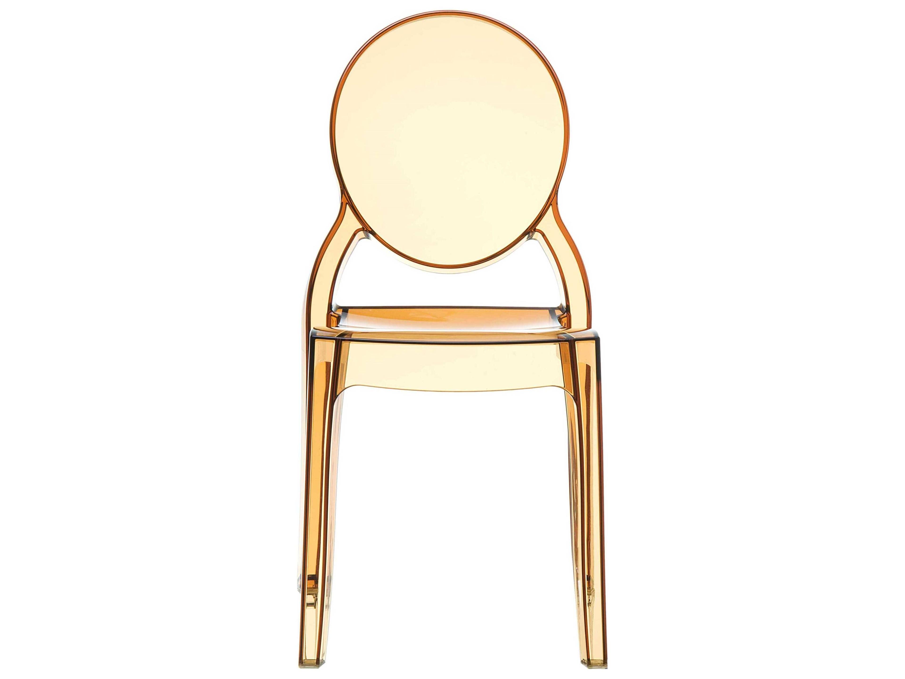 Compamia Elizabeth Transparent Amber Dining Chair
