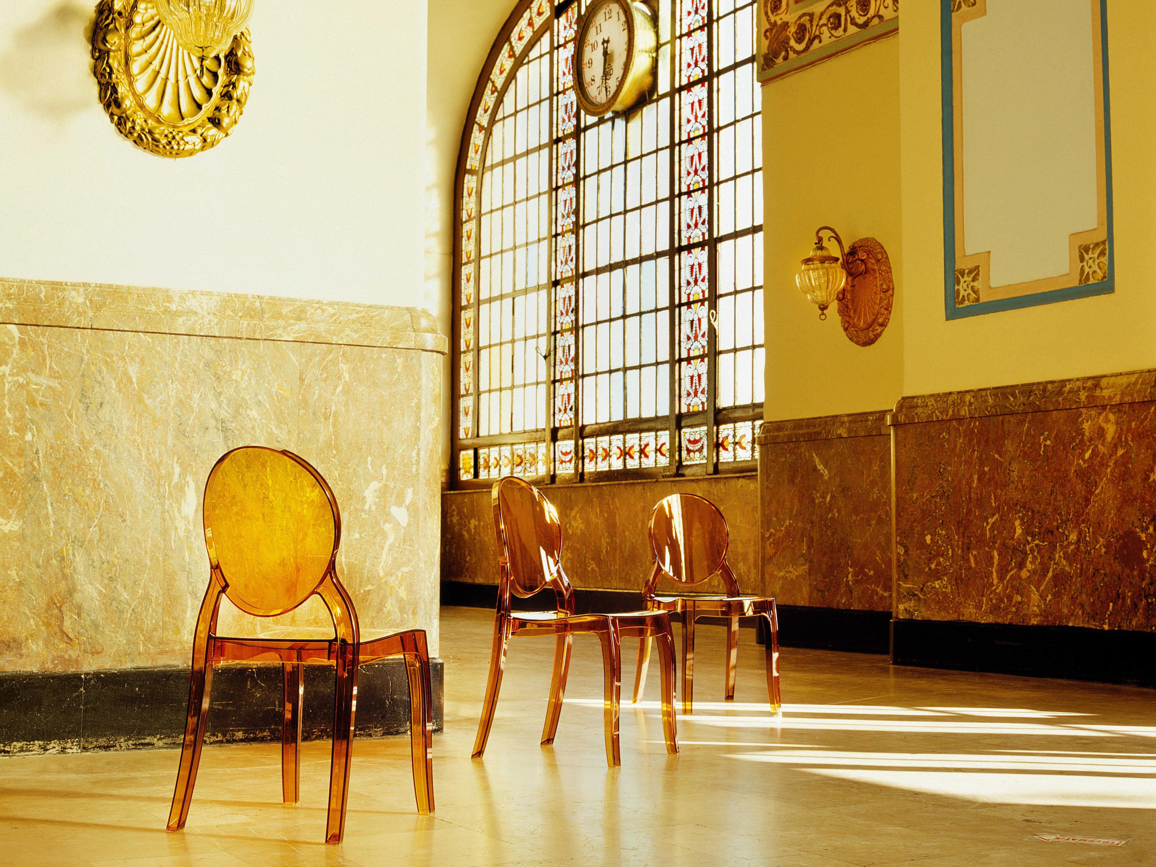 Compamia Elizabeth Transparent Amber Dining Chair