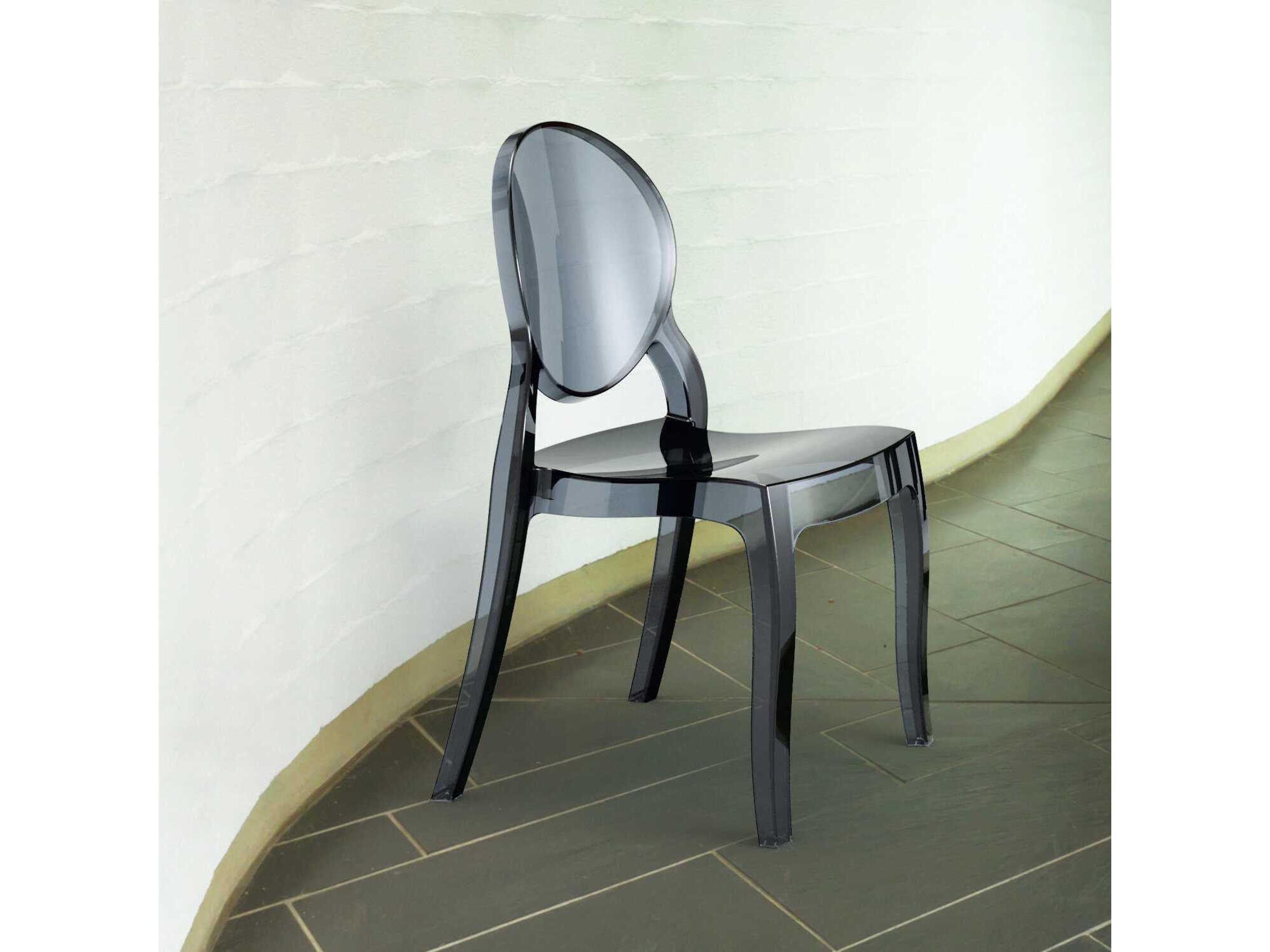Compamia Elizabeth Transparent Black Dining Chair