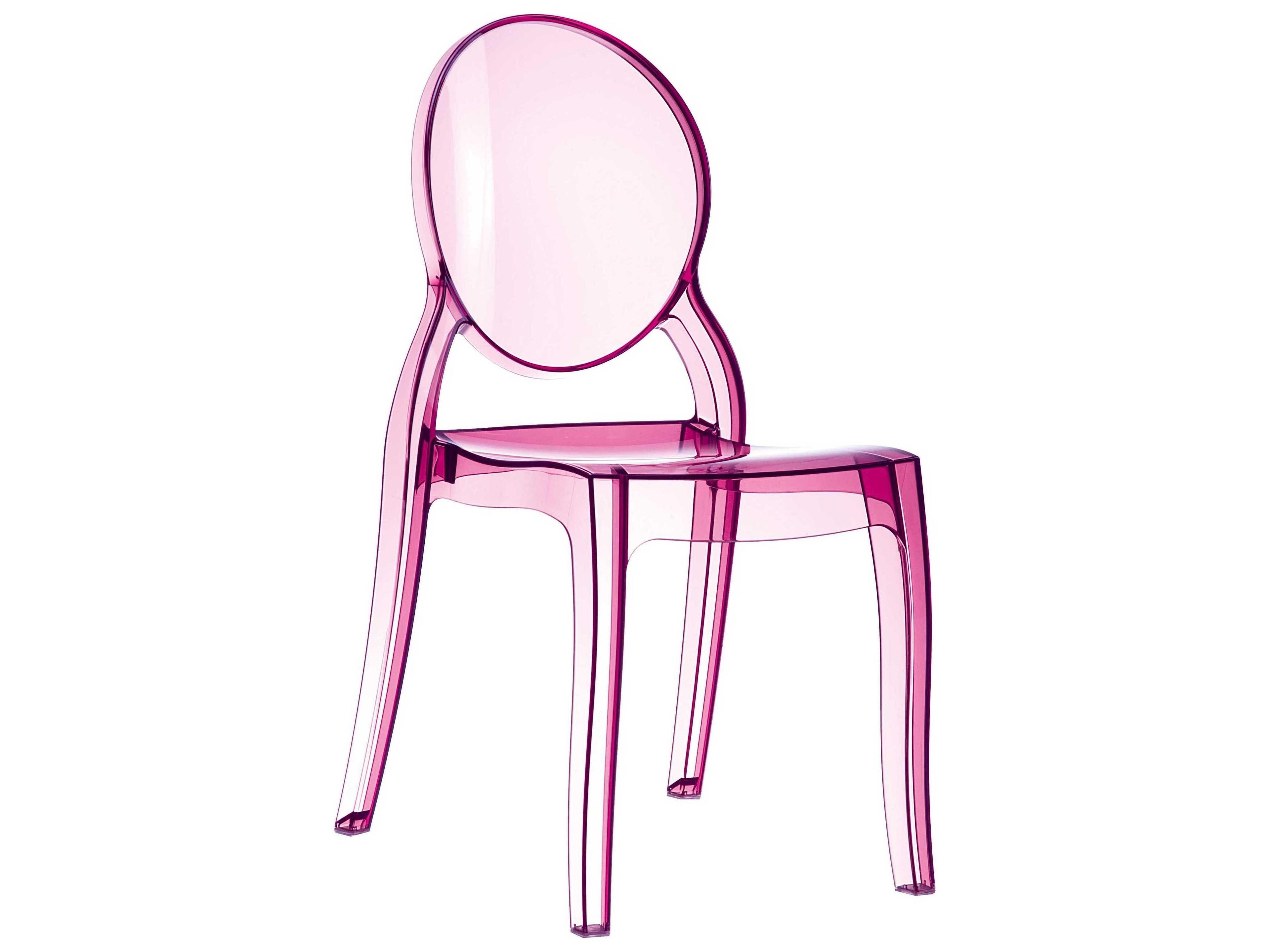 Elizabeth Transparent Pink Dining Chair