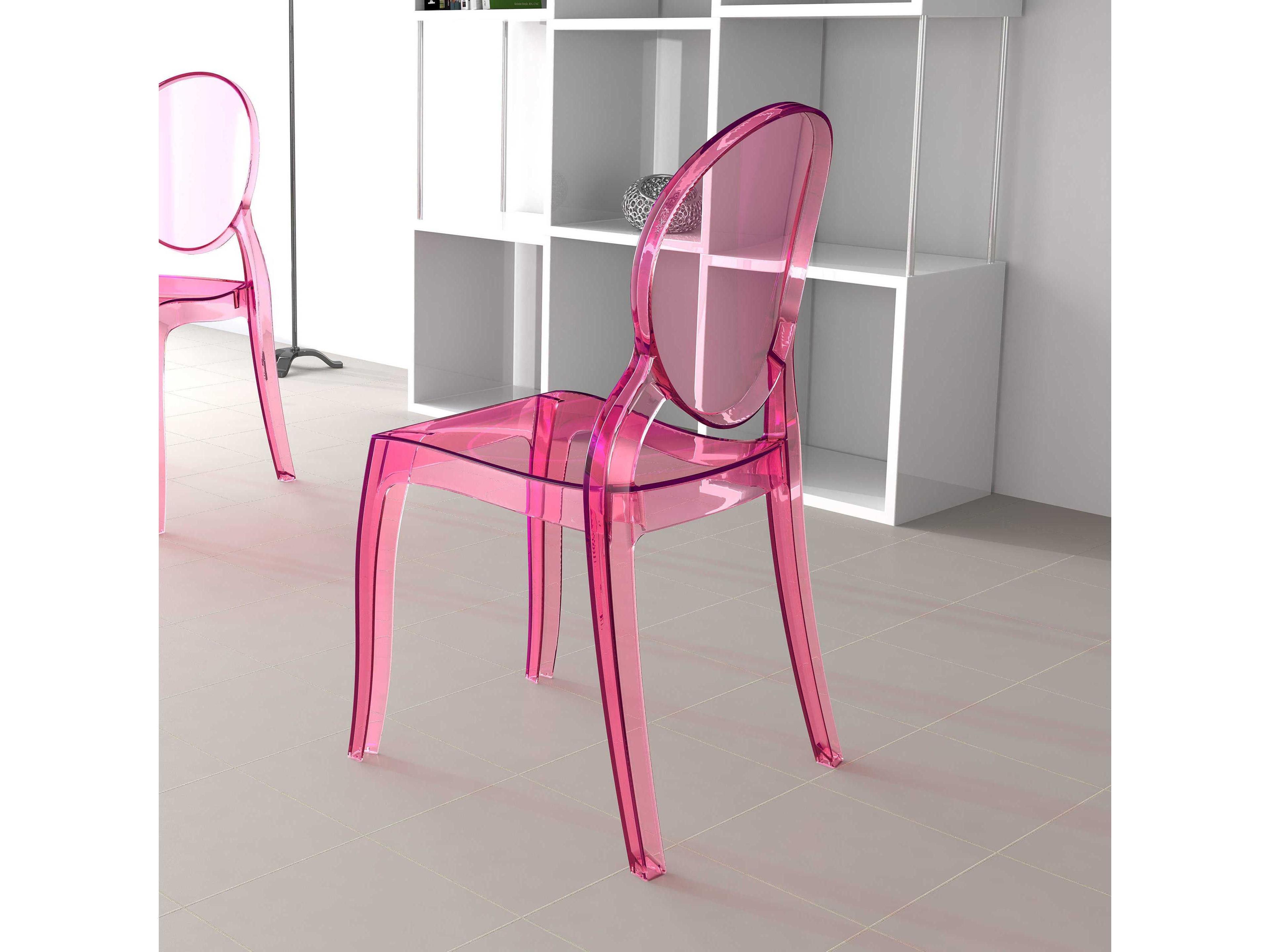 Compamia Elizabeth Transparent Pink Dining Chair