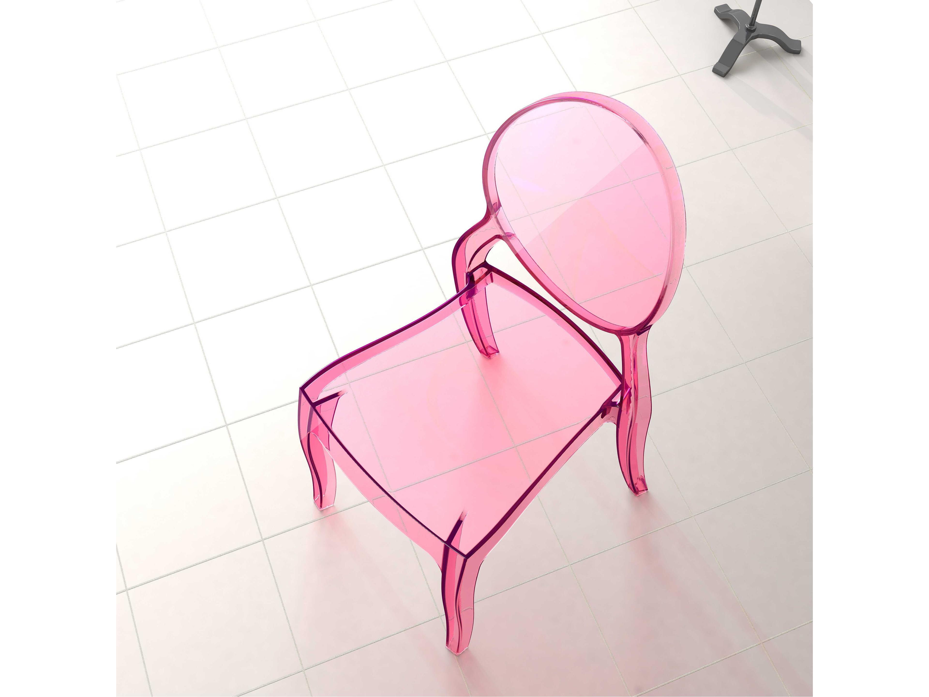 Compamia Elizabeth Transparent Pink Dining Chair