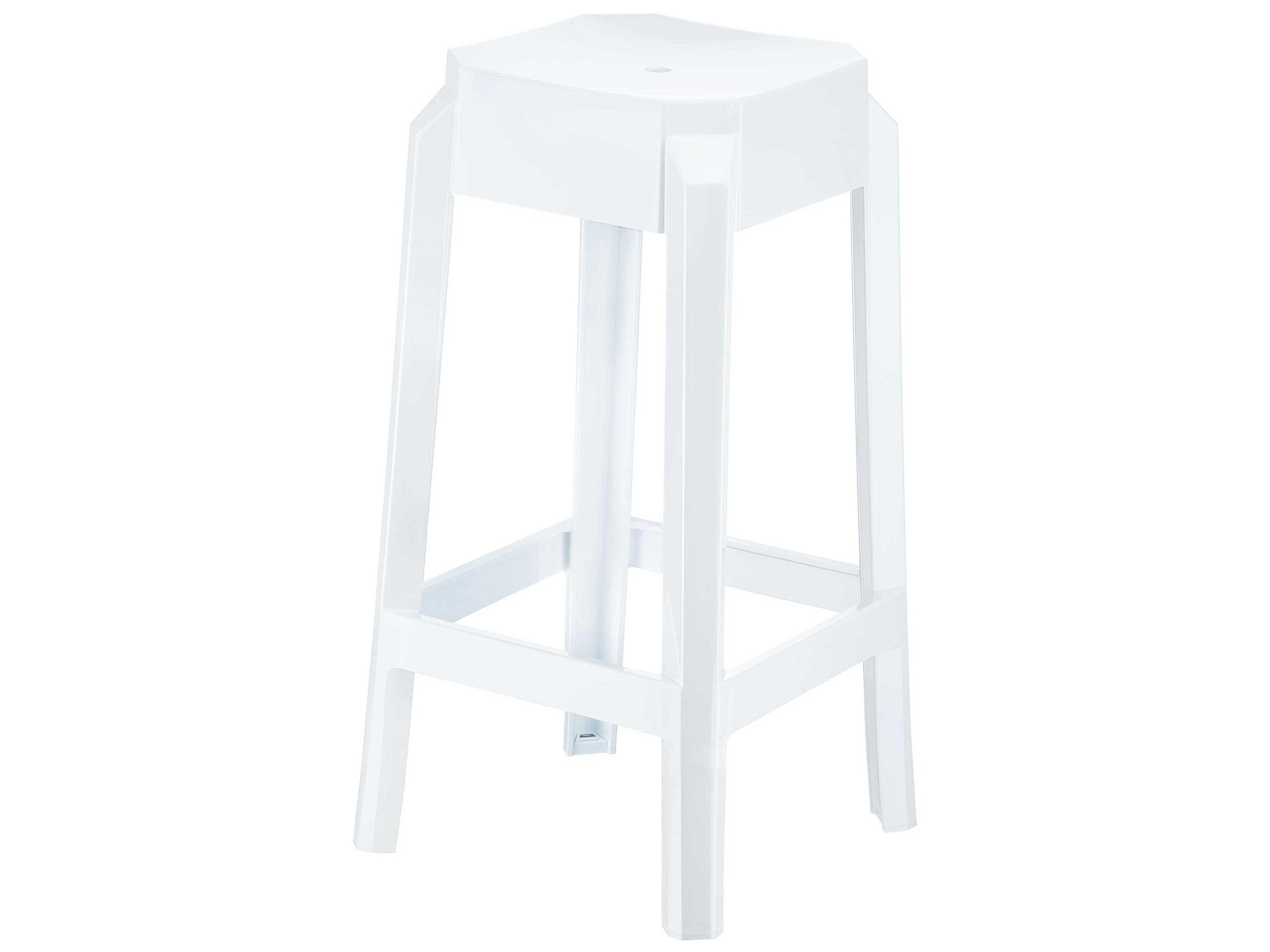Fox Glossy White Counter Stool