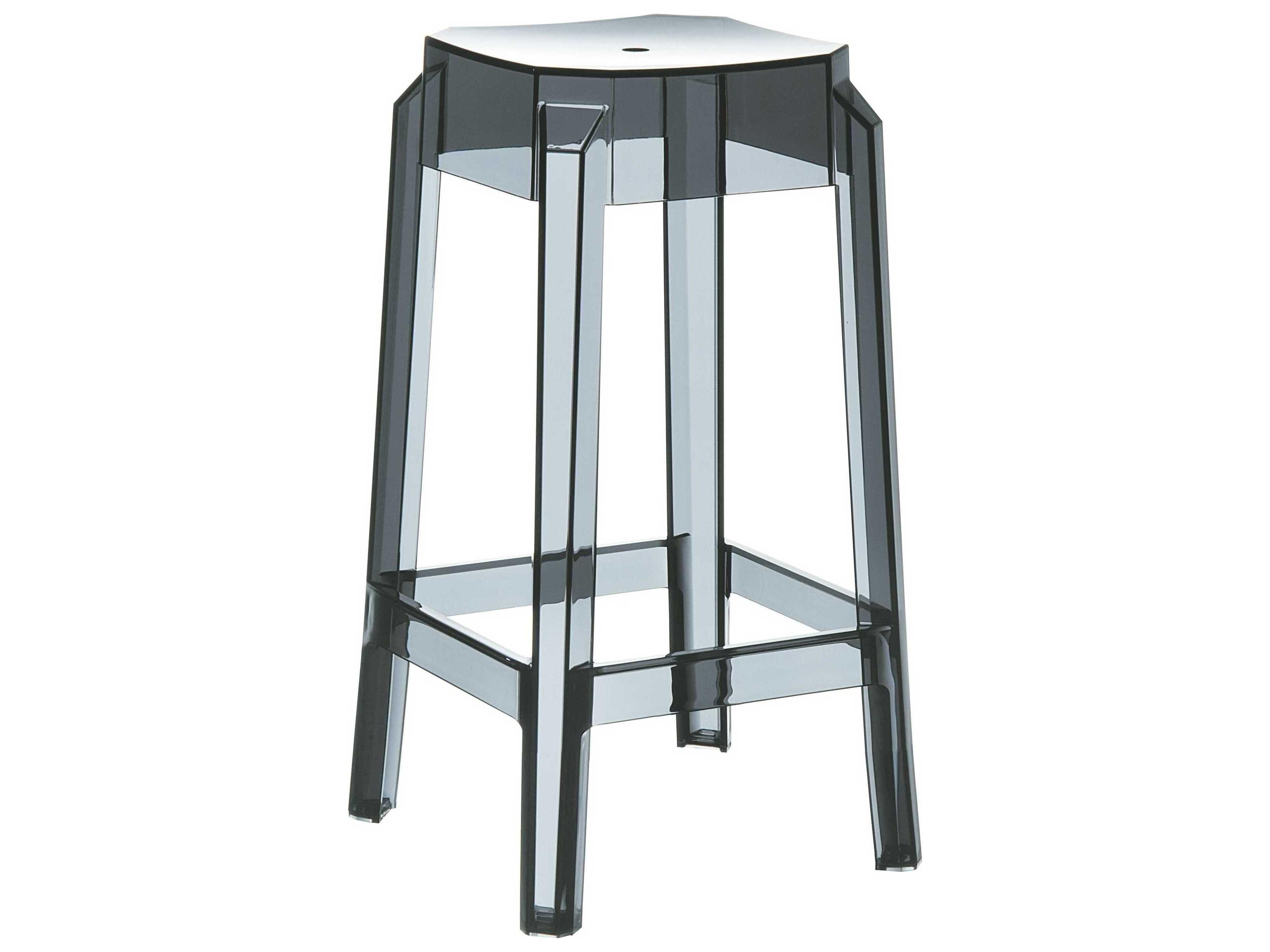 Fox Transparent Black Counter Stool
