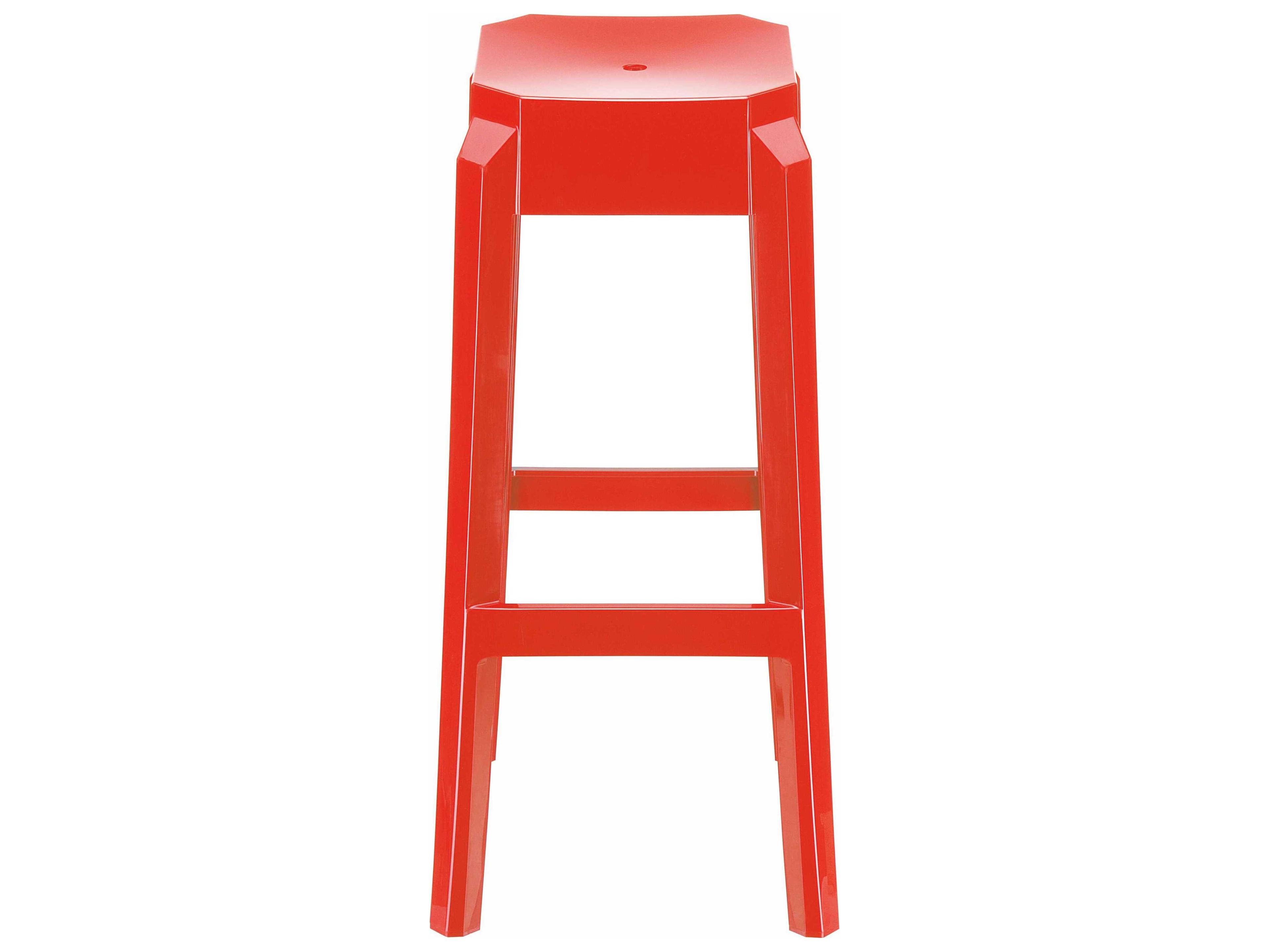 Compamia Fox Glossy Red Bar Stool