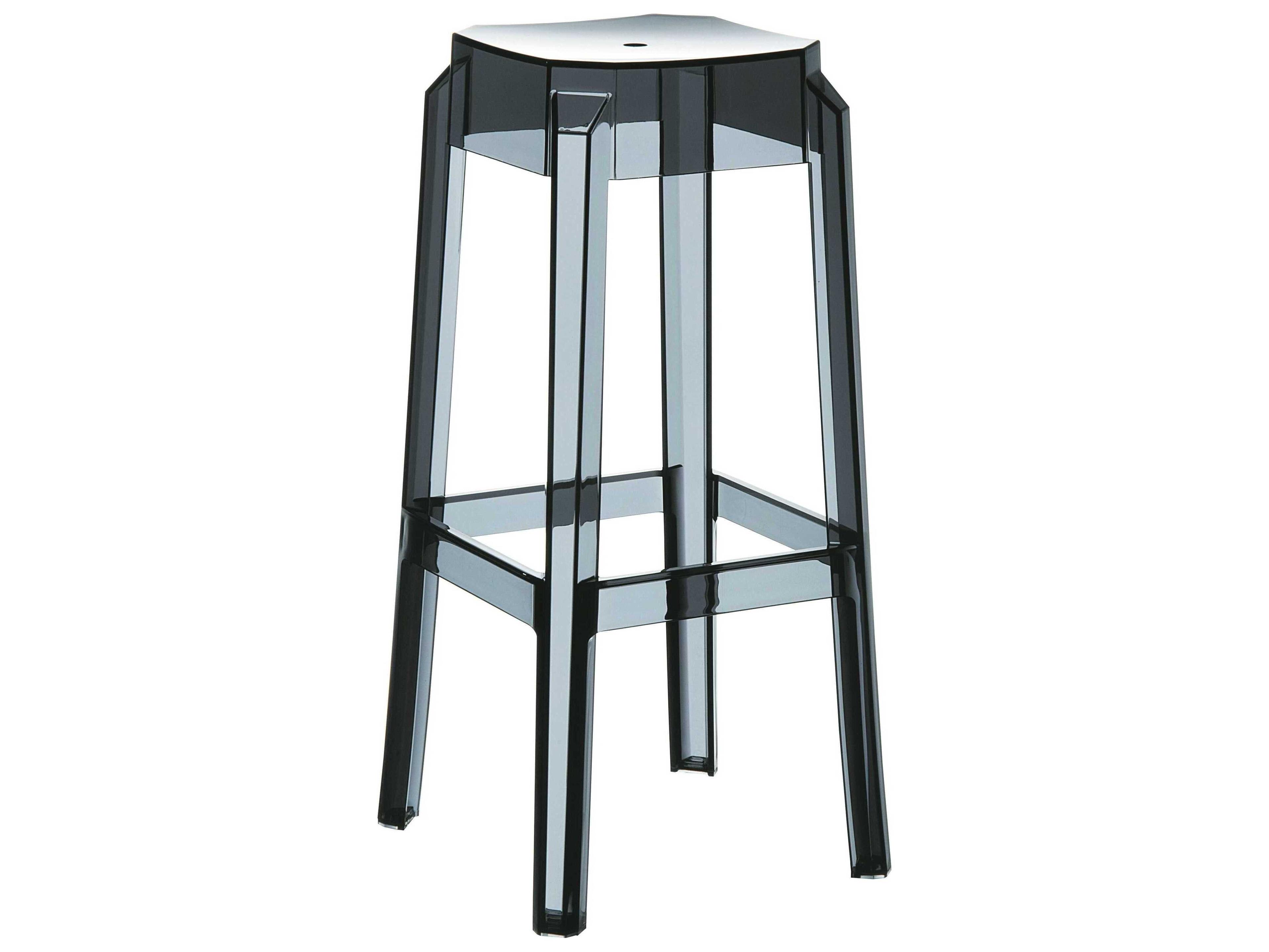 Fox Transparent Black Bar Stool