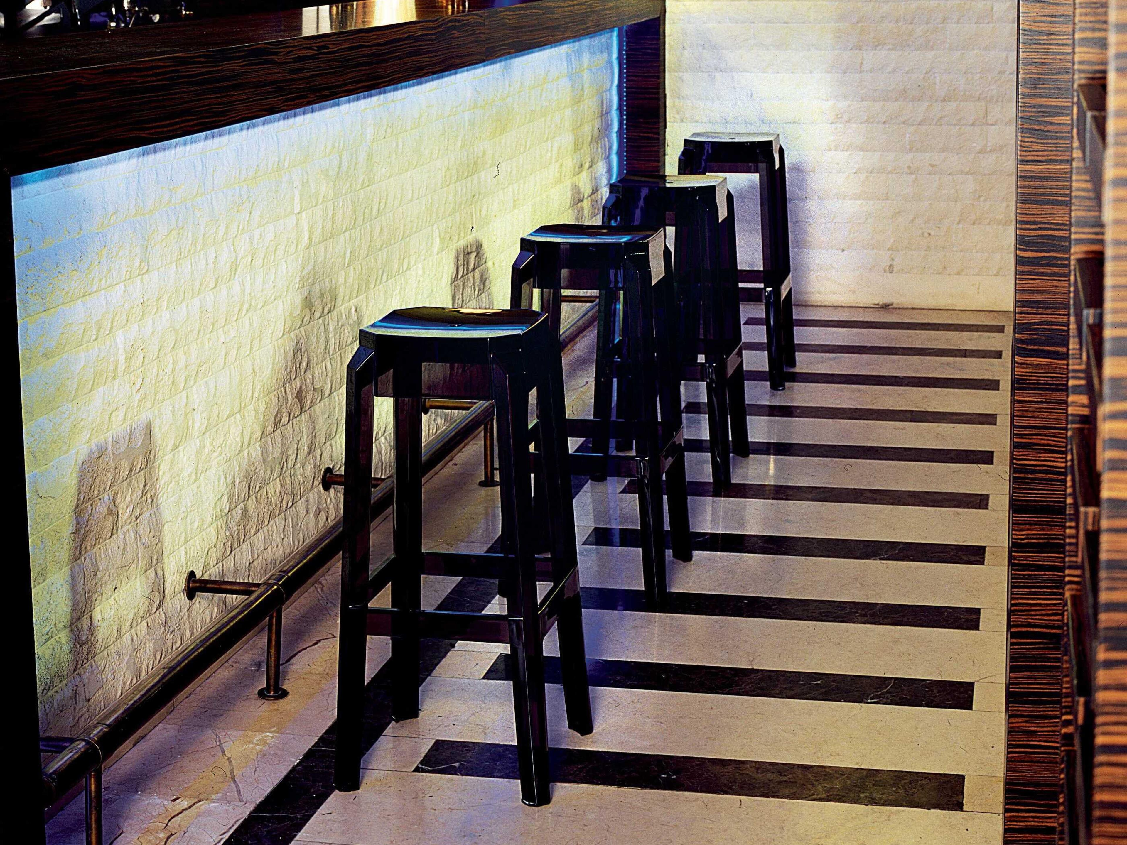 Compamia Fox Transparent Black Bar Stool