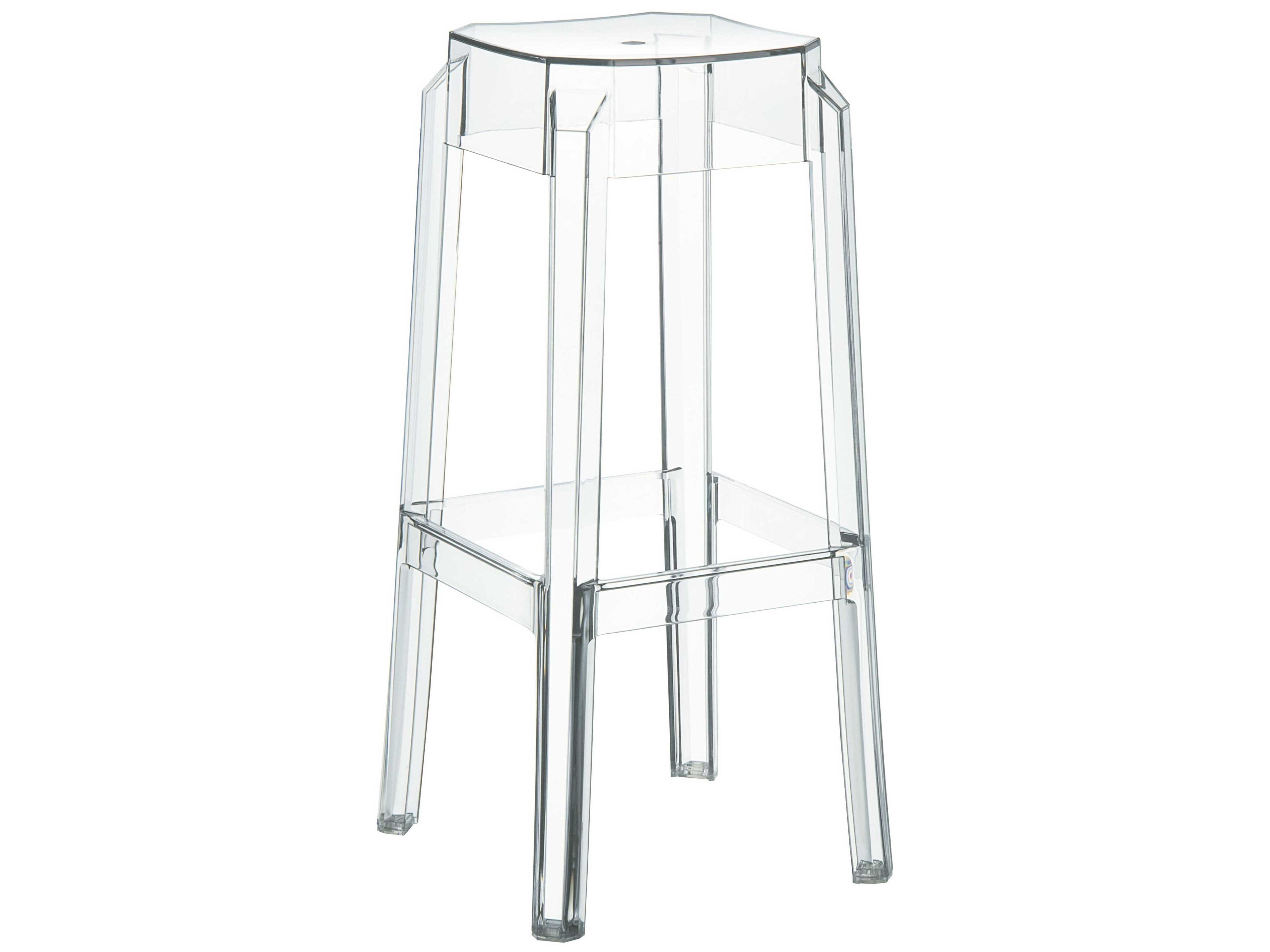 Fox Clear Transparent Bar Stool