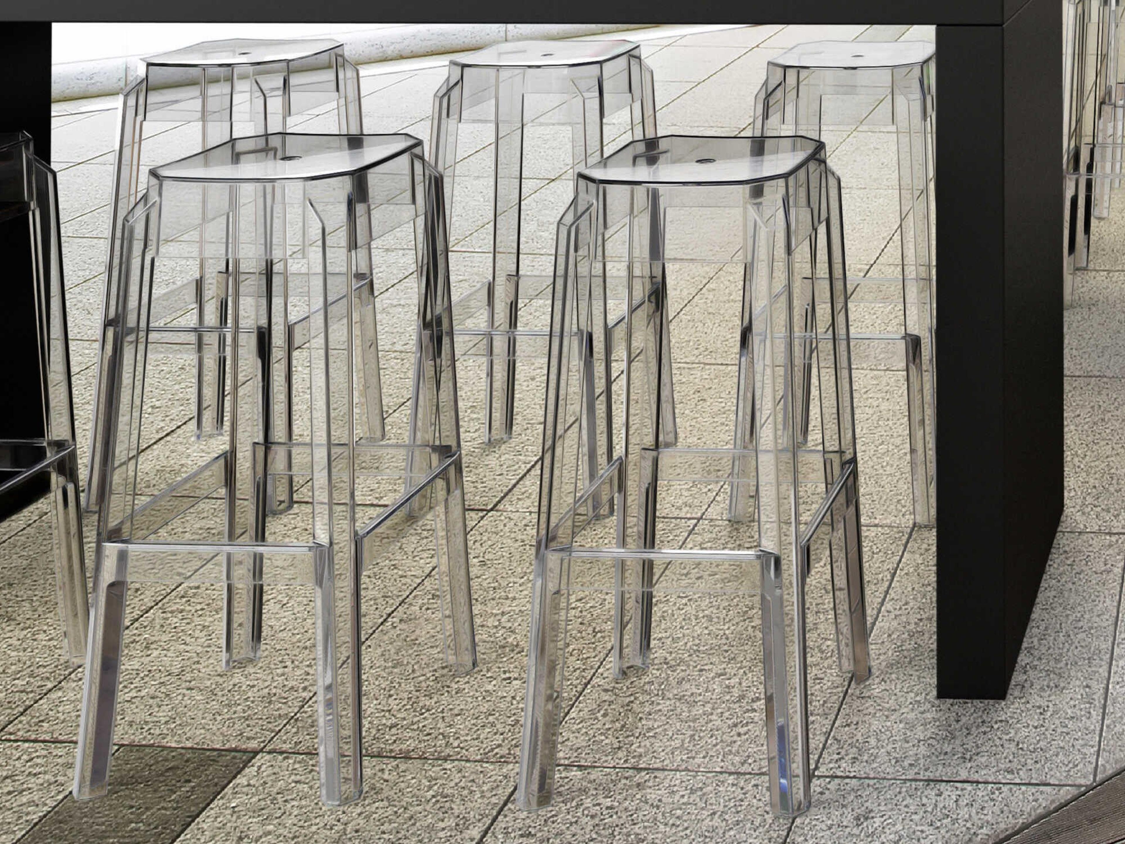 Compamia Fox Clear Transparent Bar Stool