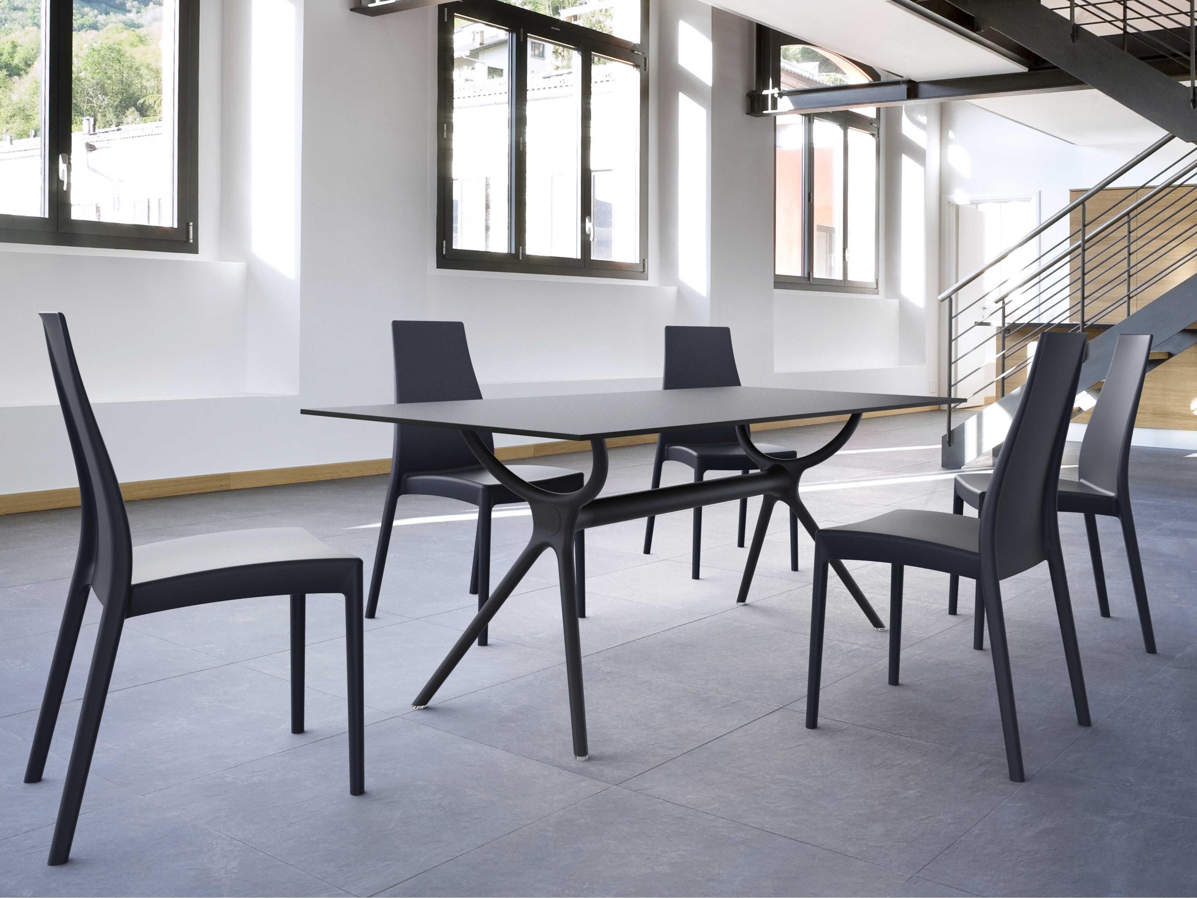 Miranda Black Resin Dining Set