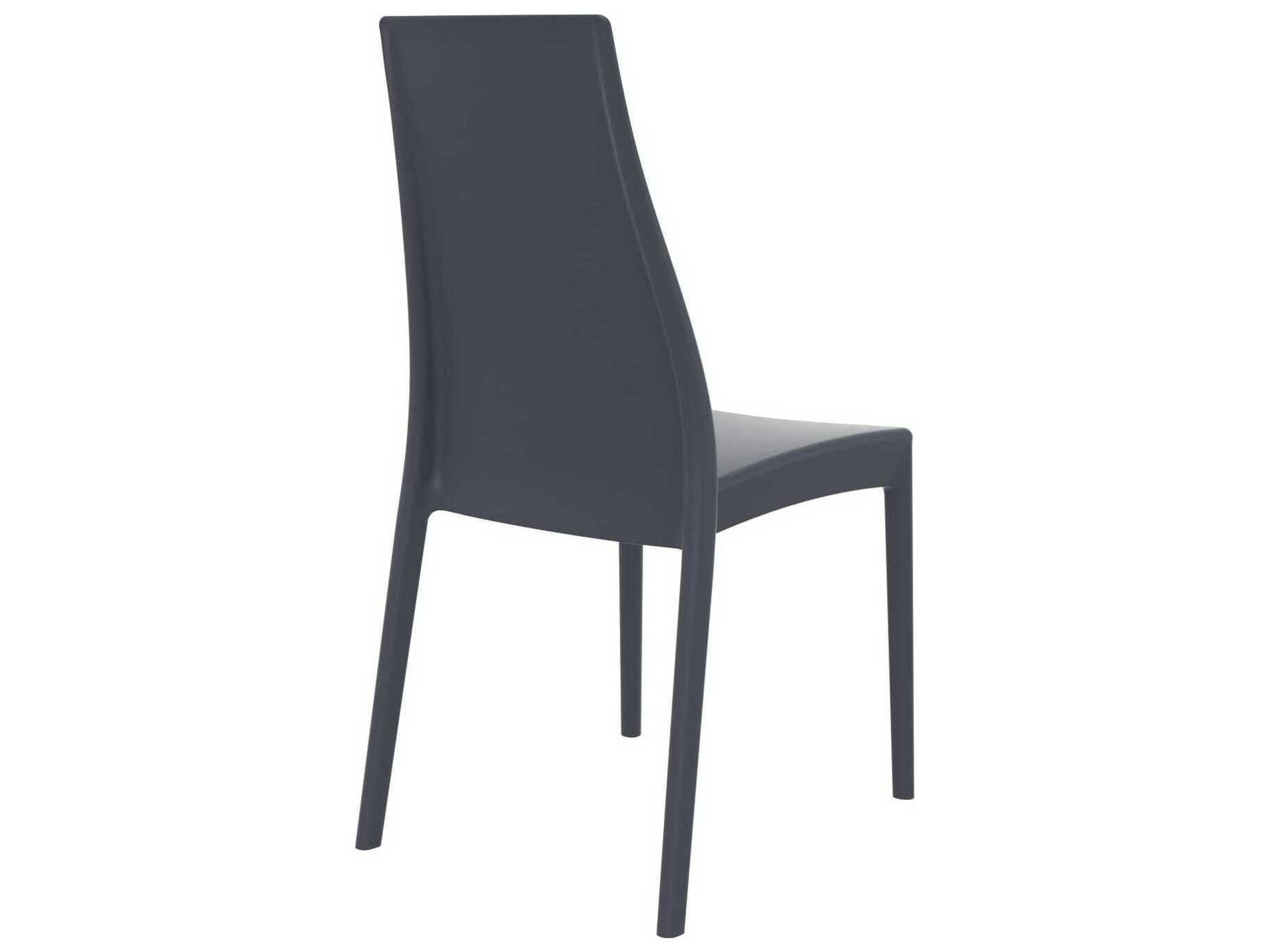 Compamia Miranda Dark Gray Resin Dining Chair